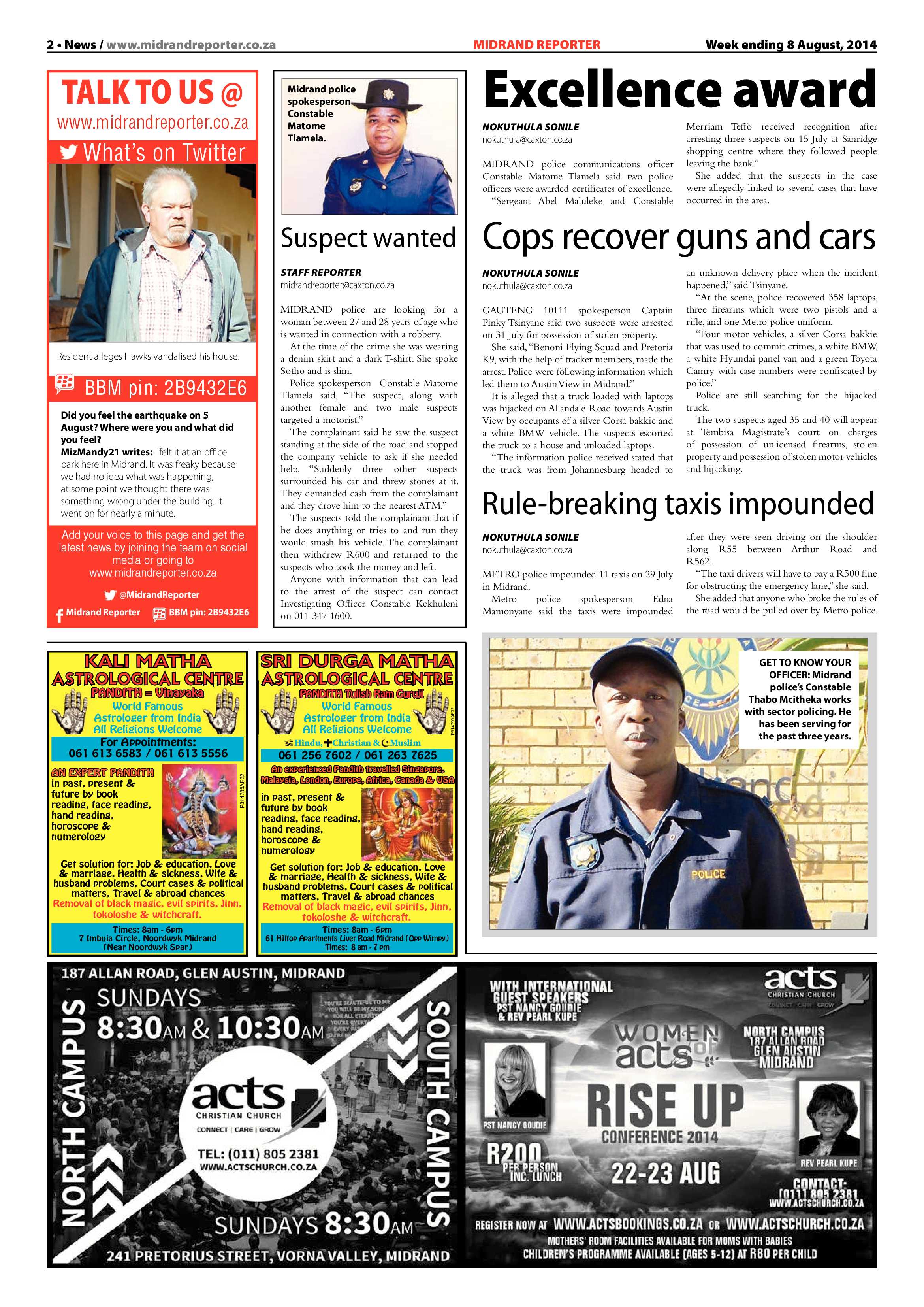 Midrand Reporter 08 August 2014 page 2