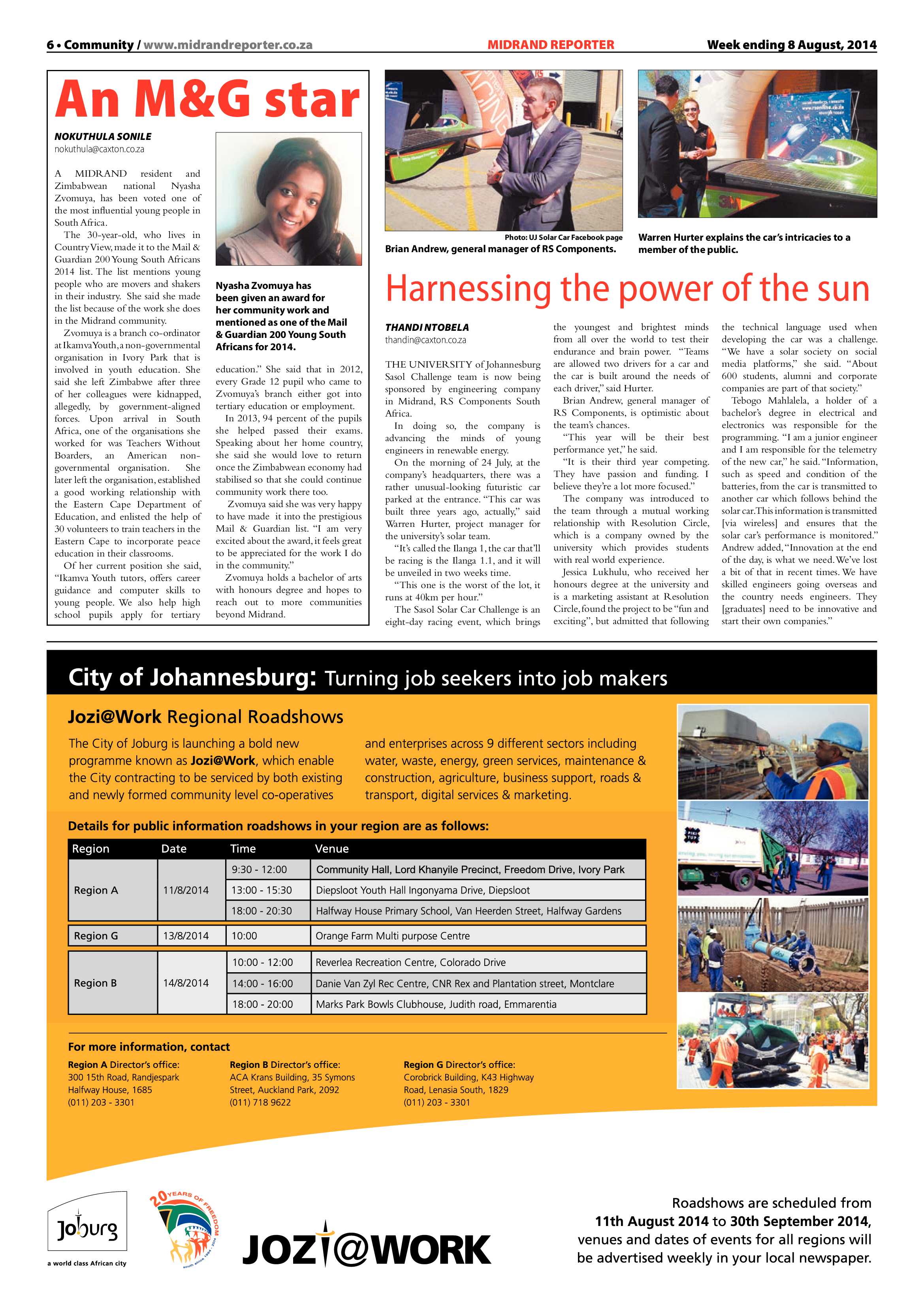 Midrand Reporter 08 August 2014 page 6