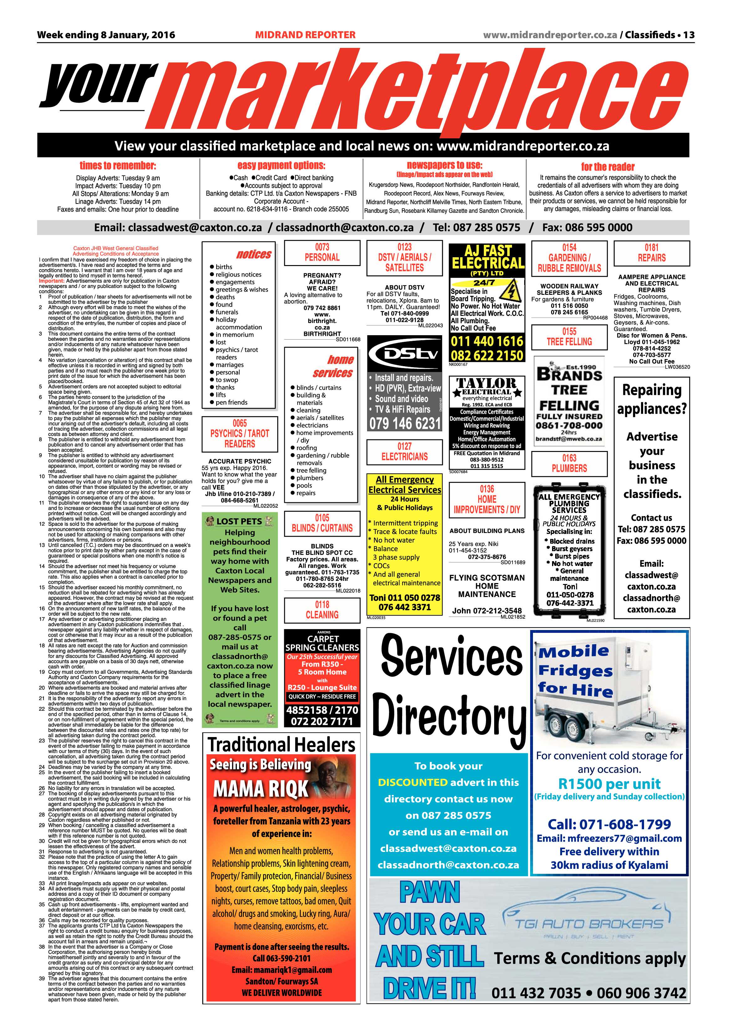 Midrand Reporter 08 January 2015 page 13