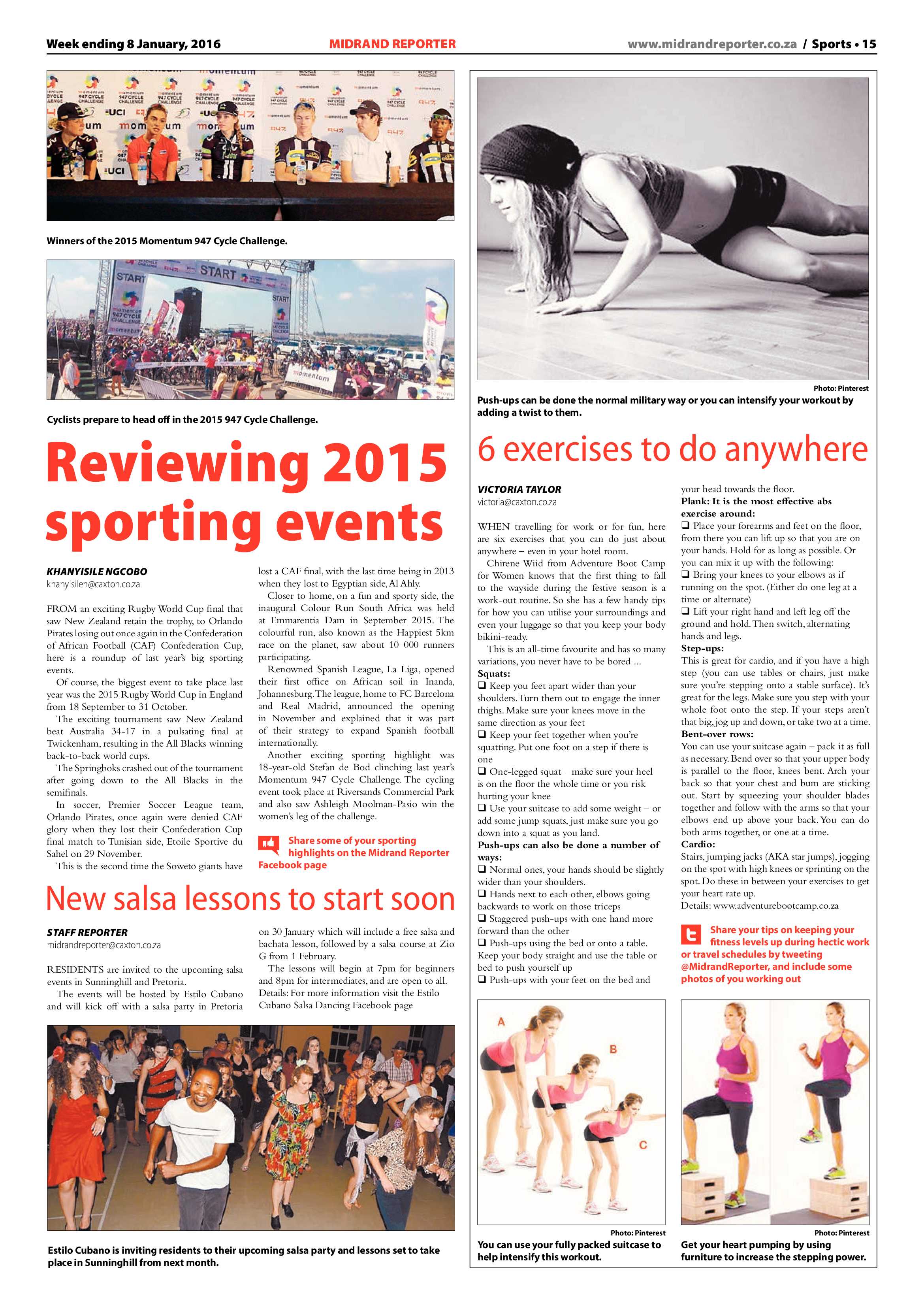 Midrand Reporter 08 January 2015 page 15