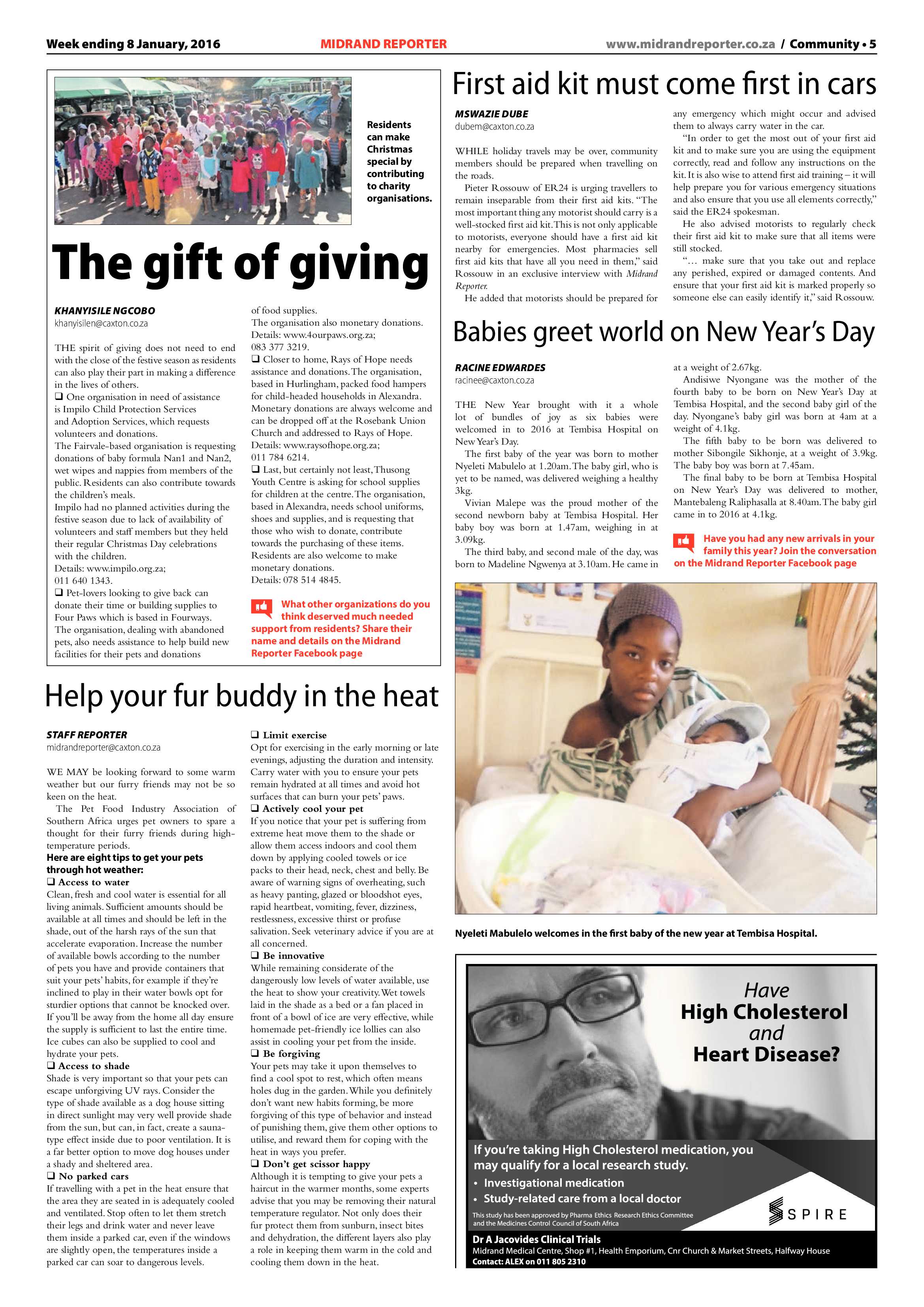 Midrand Reporter 08 January 2015 page 5