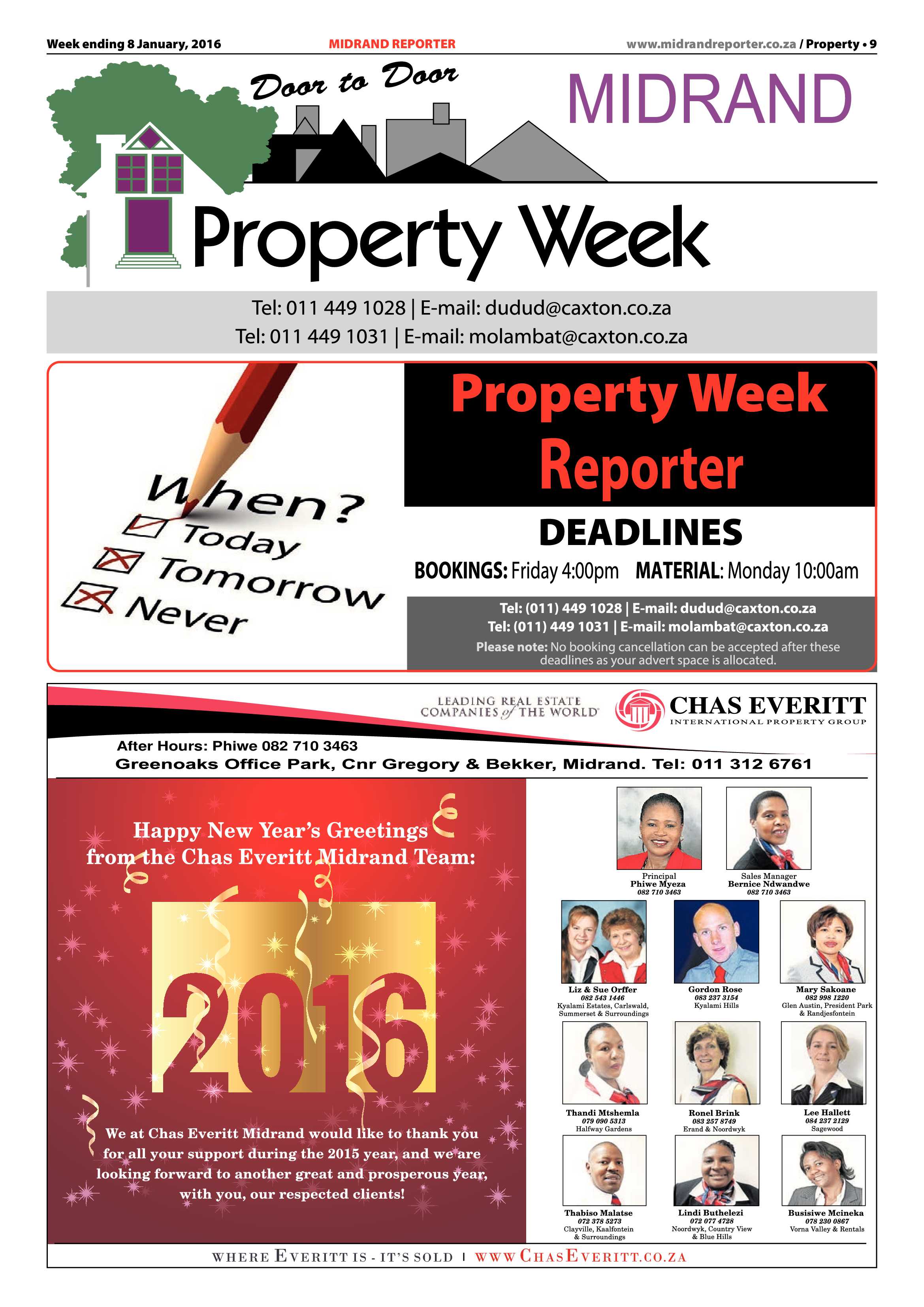 Midrand Reporter 08 January 2015 page 9
