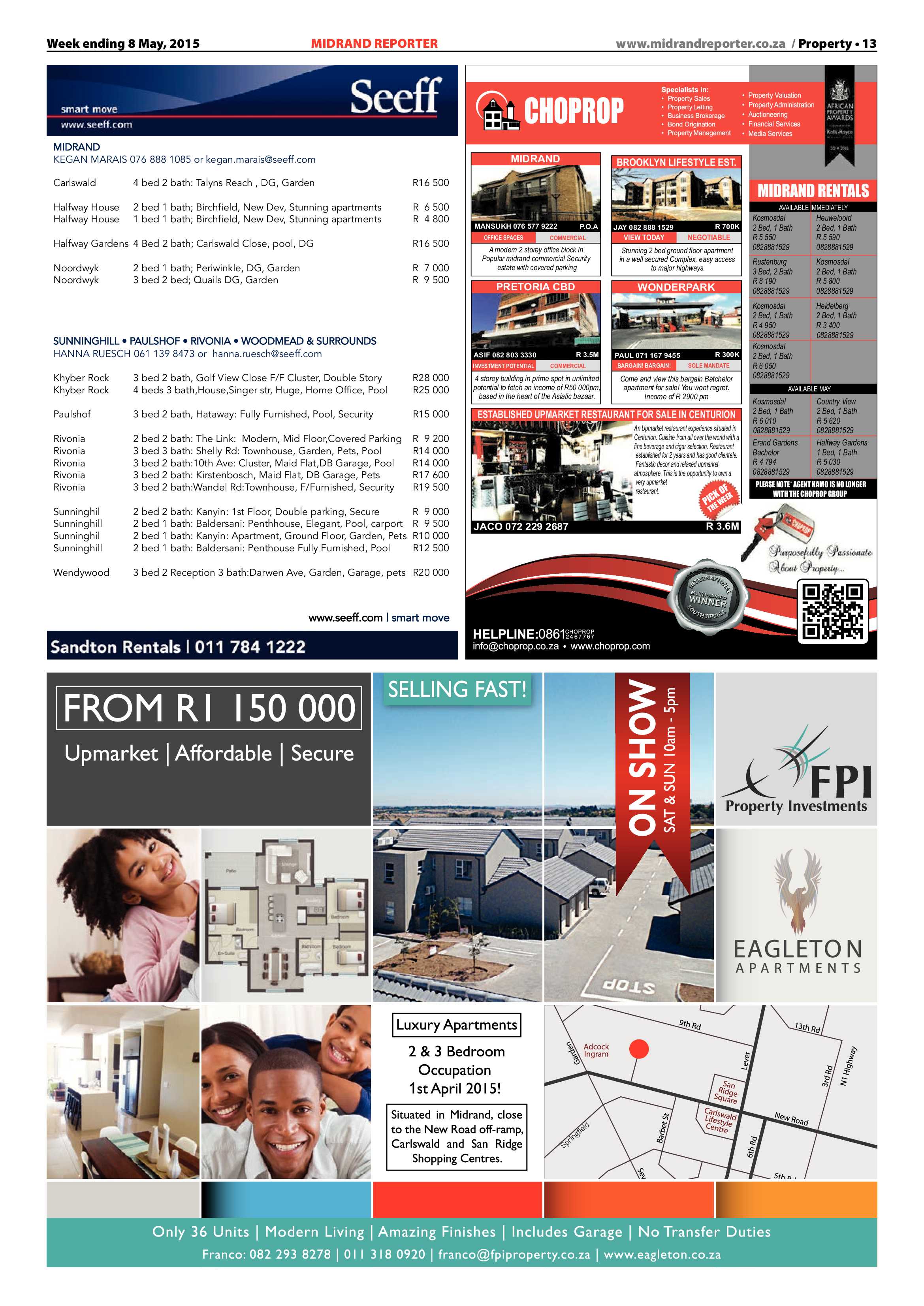 Midrand Reporter 08 May 2015 page 13
