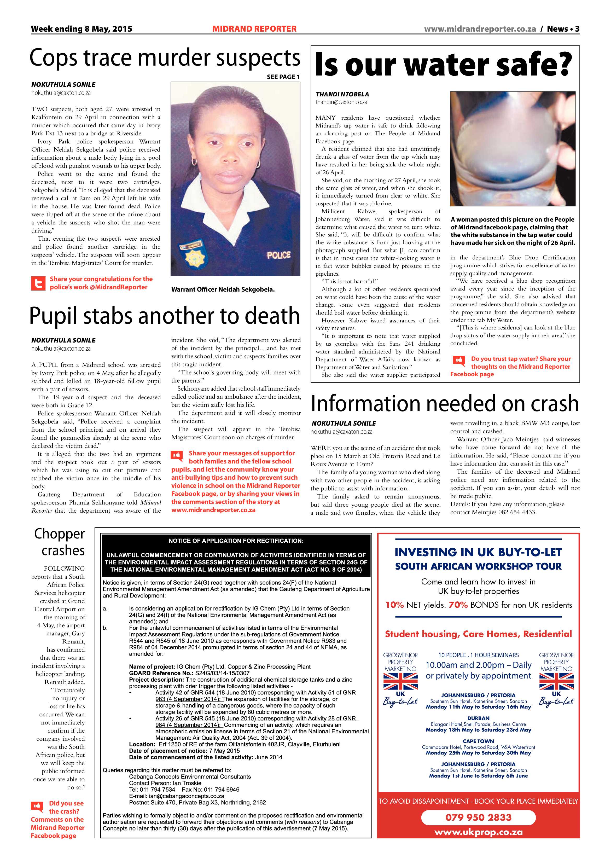 Midrand Reporter 08 May 2015 page 3