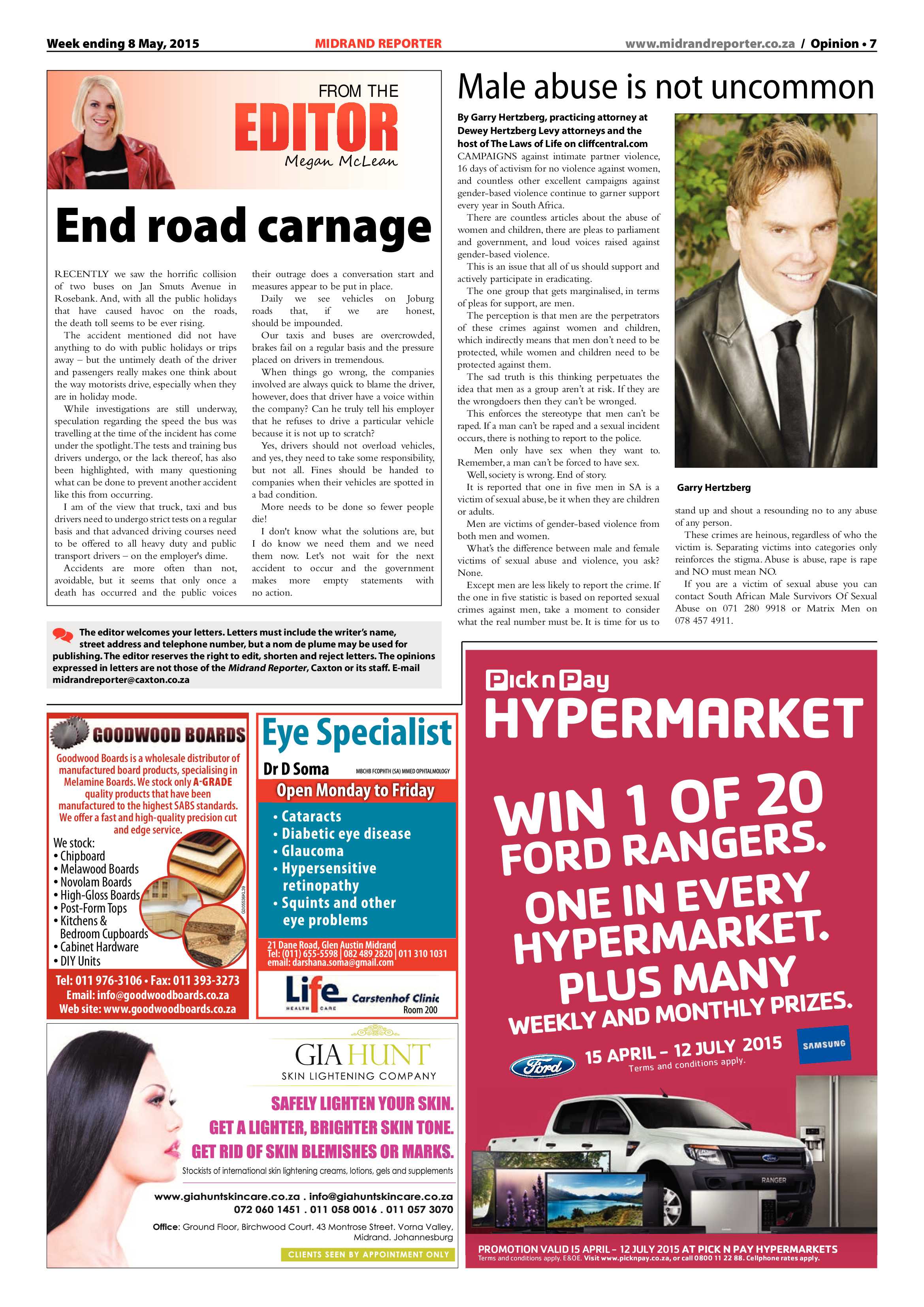 Midrand Reporter 08 May 2015 page 7