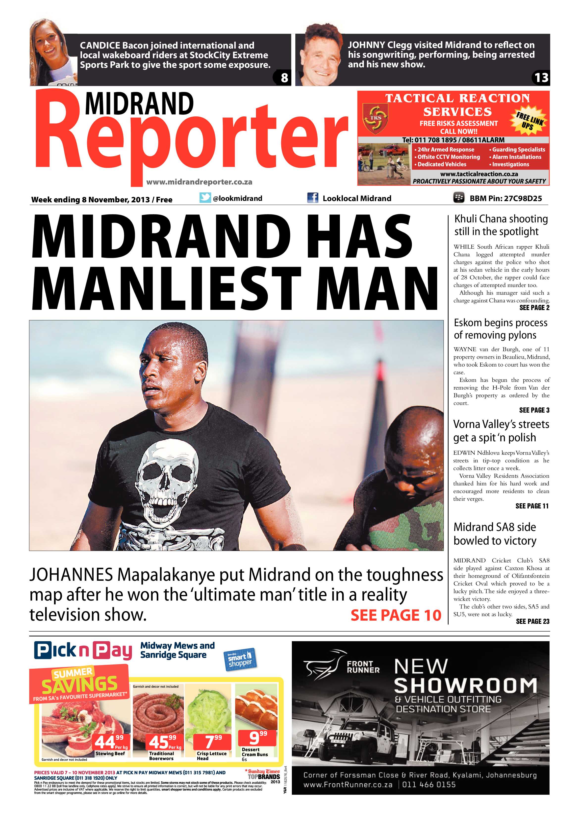 Midrand Reporter 08 November 2013 page 1
