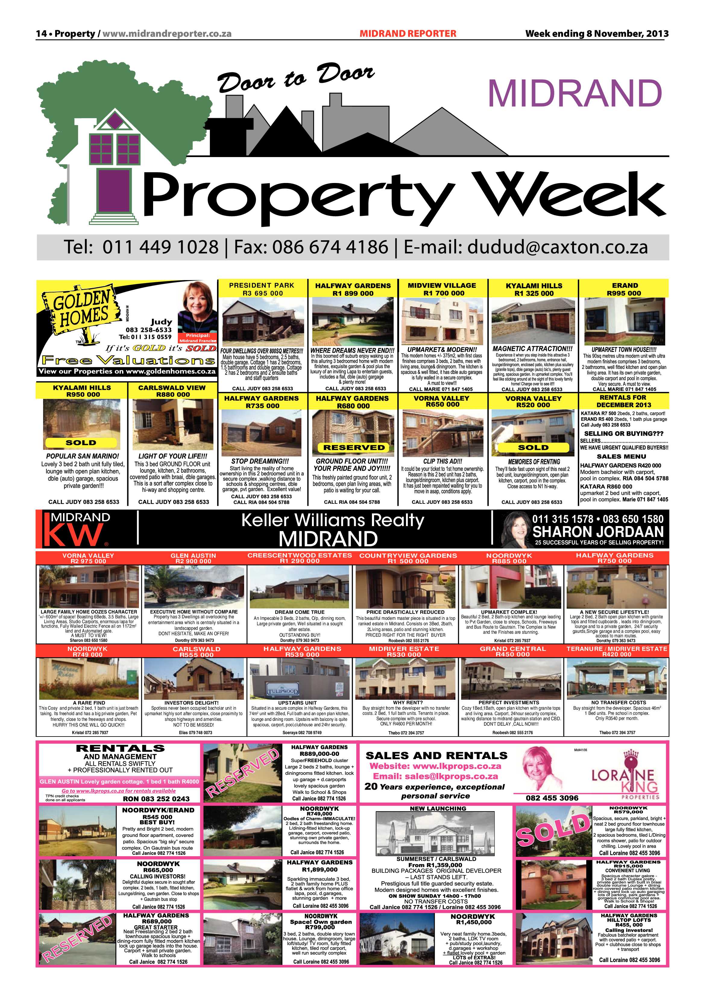 Midrand Reporter 08 November 2013 page 14