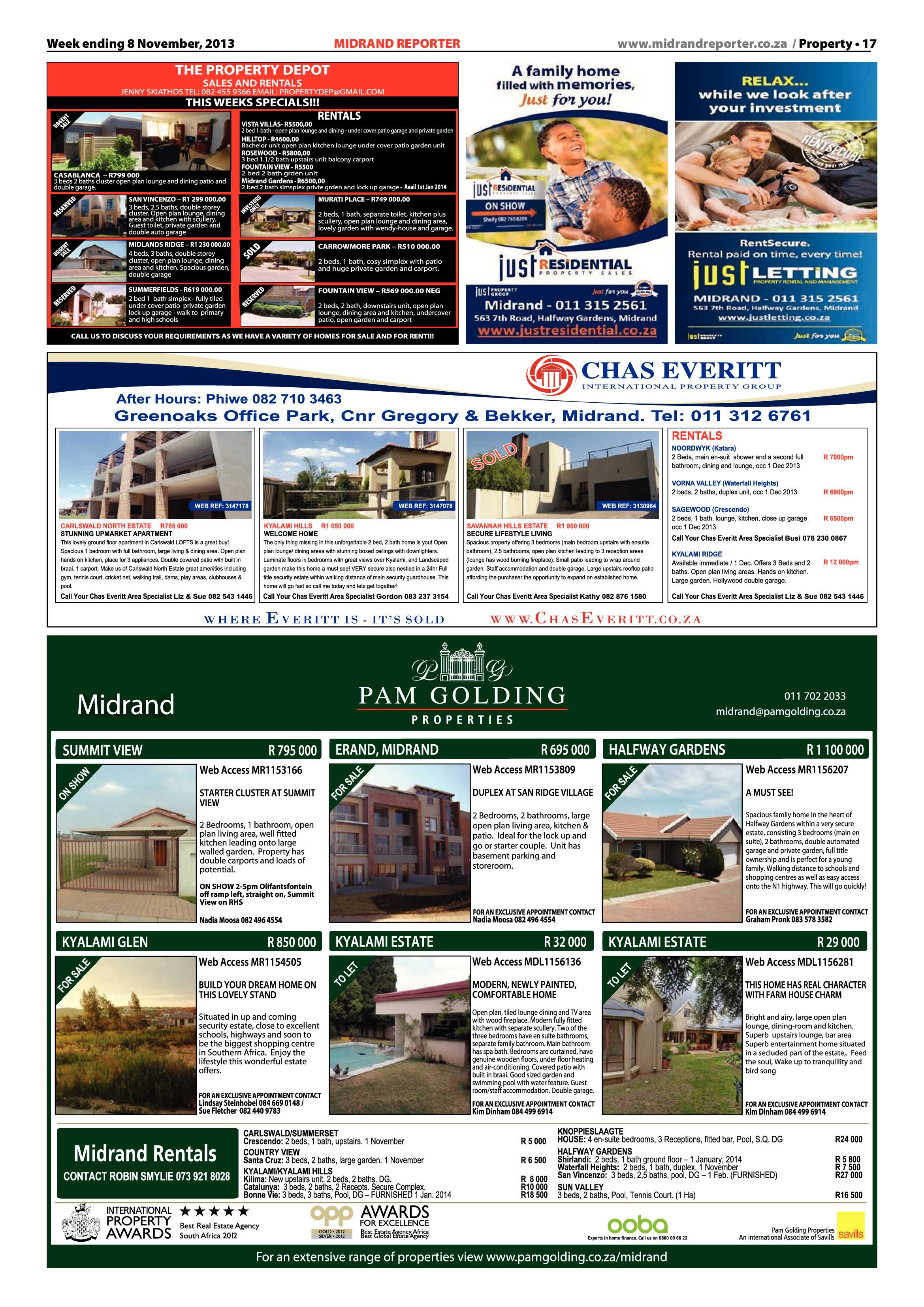 Midrand Reporter 08 November 2013 page 17