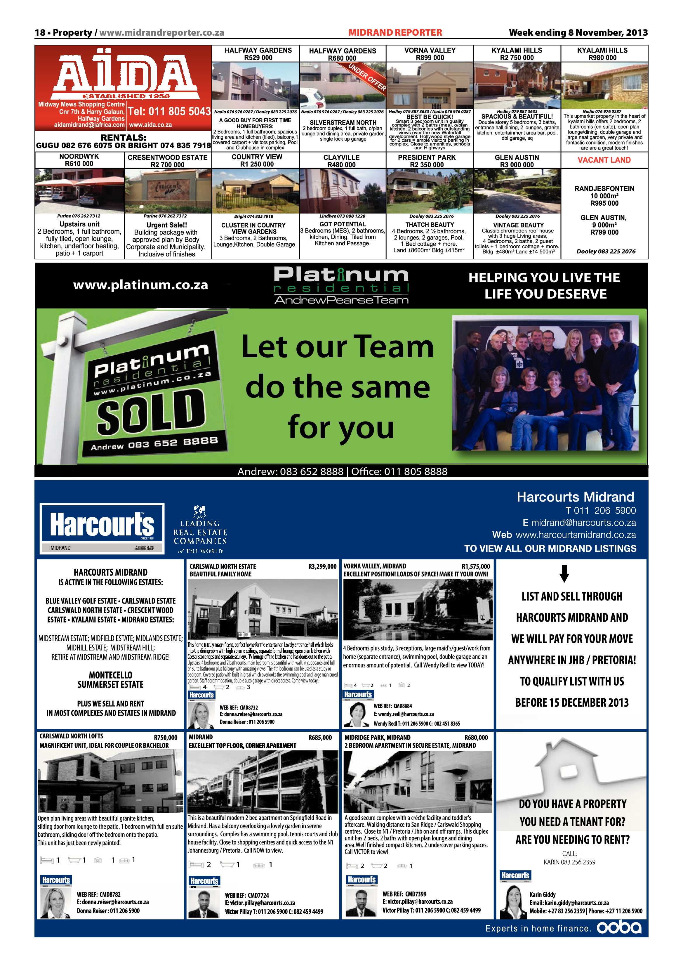 Midrand Reporter 08 November 2013 page 18