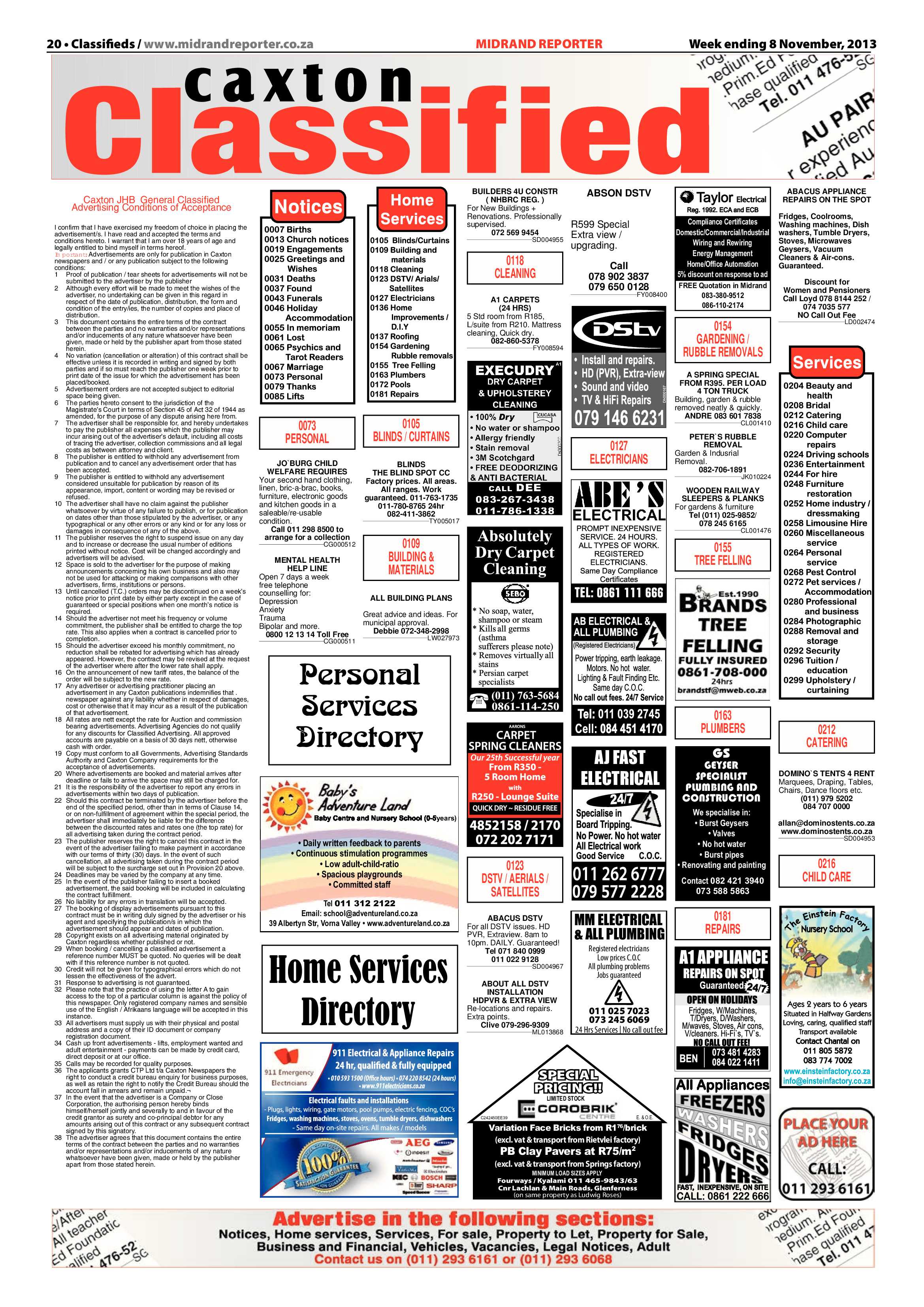 Midrand Reporter 08 November 2013 page 20