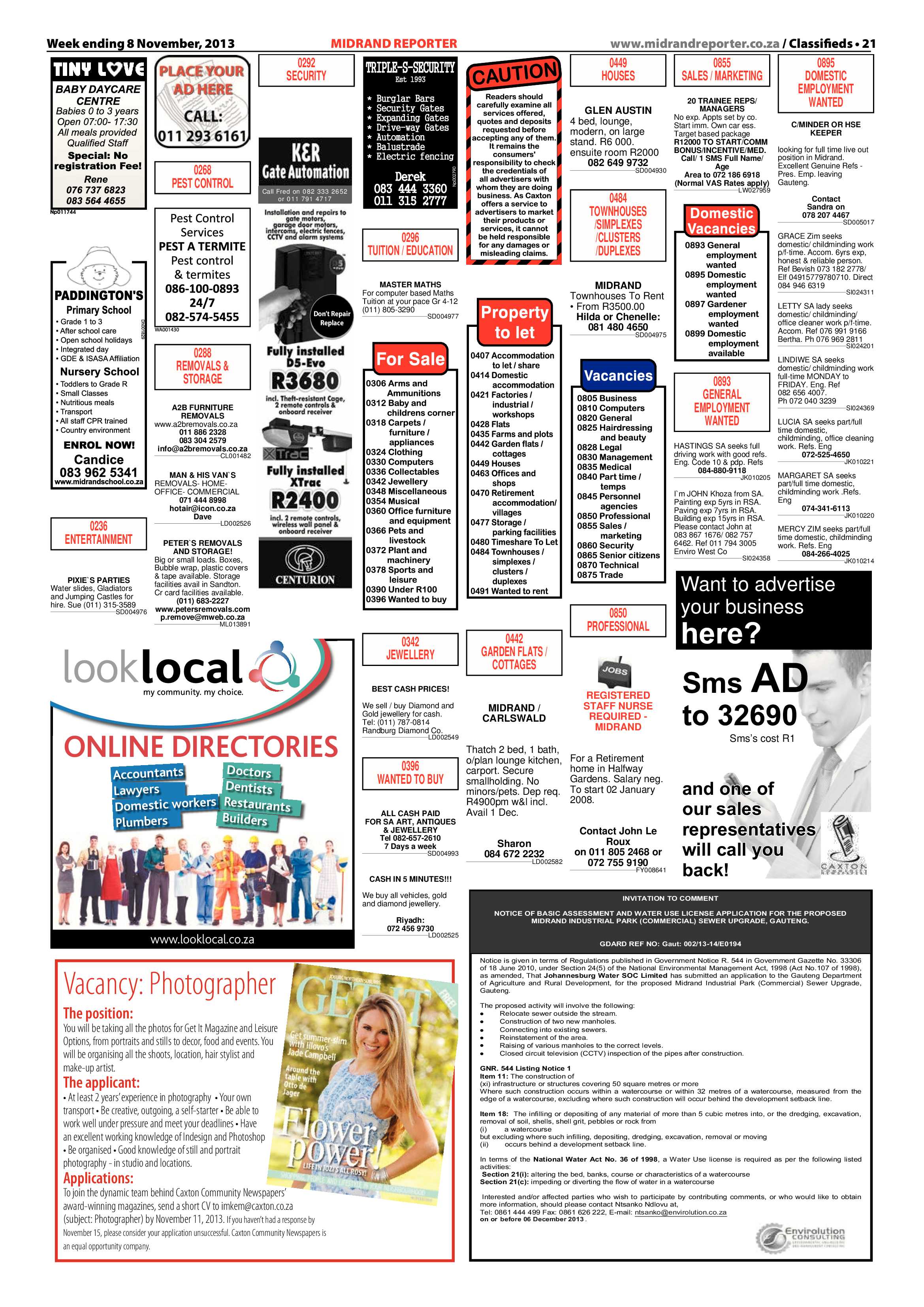 Midrand Reporter 08 November 2013 page 21
