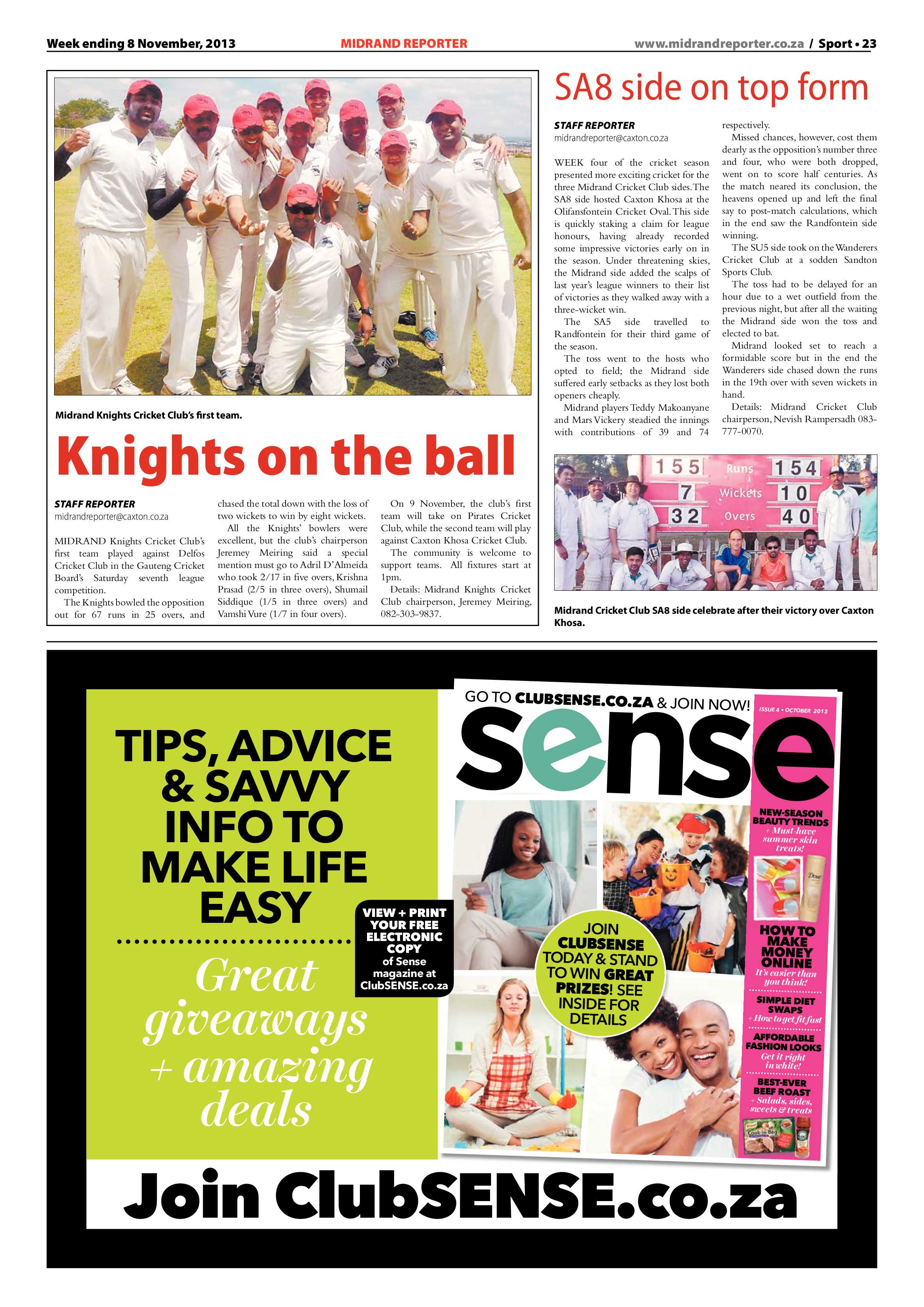 Midrand Reporter 08 November 2013 page 23