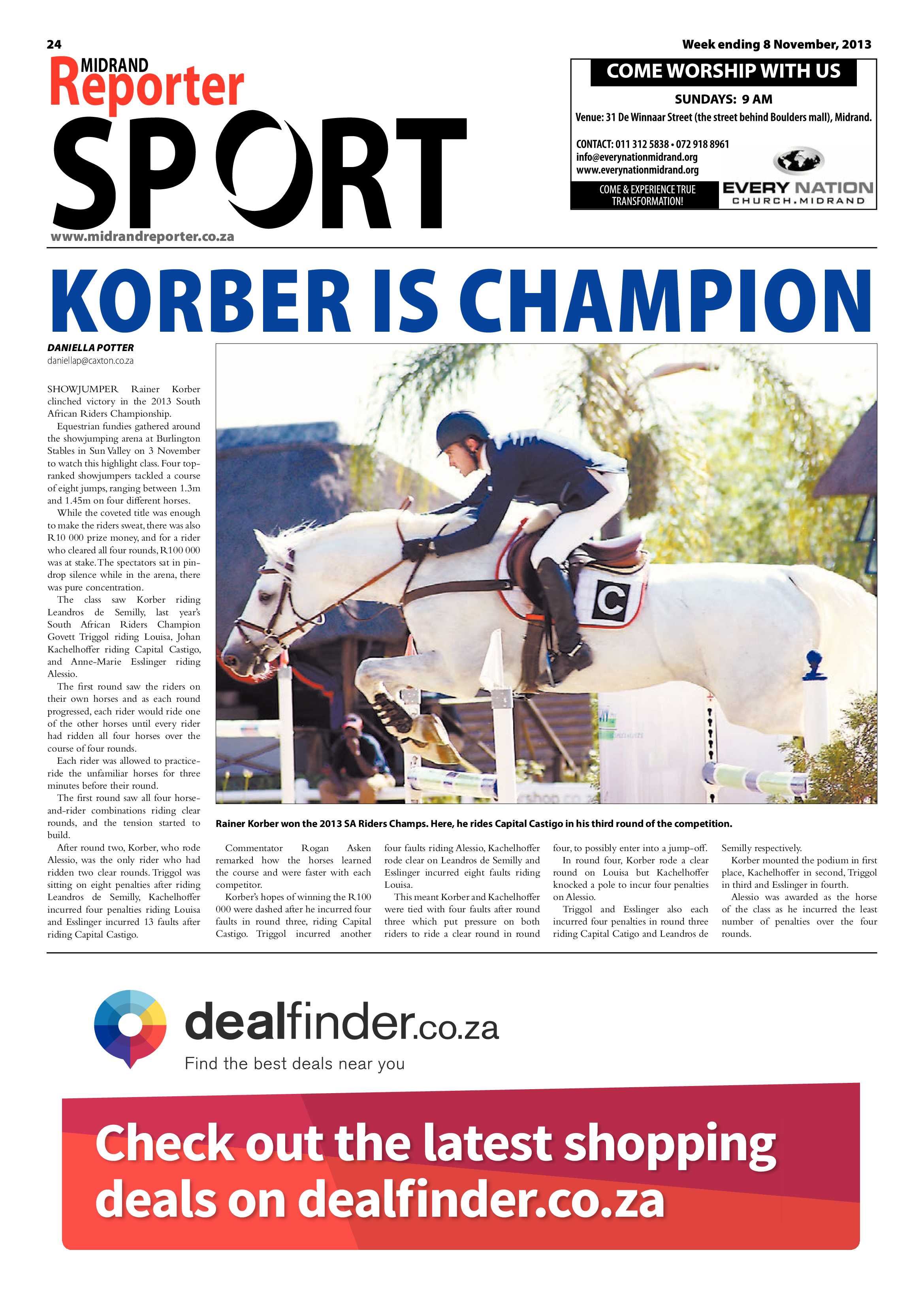 Midrand Reporter 08 November 2013 page 24
