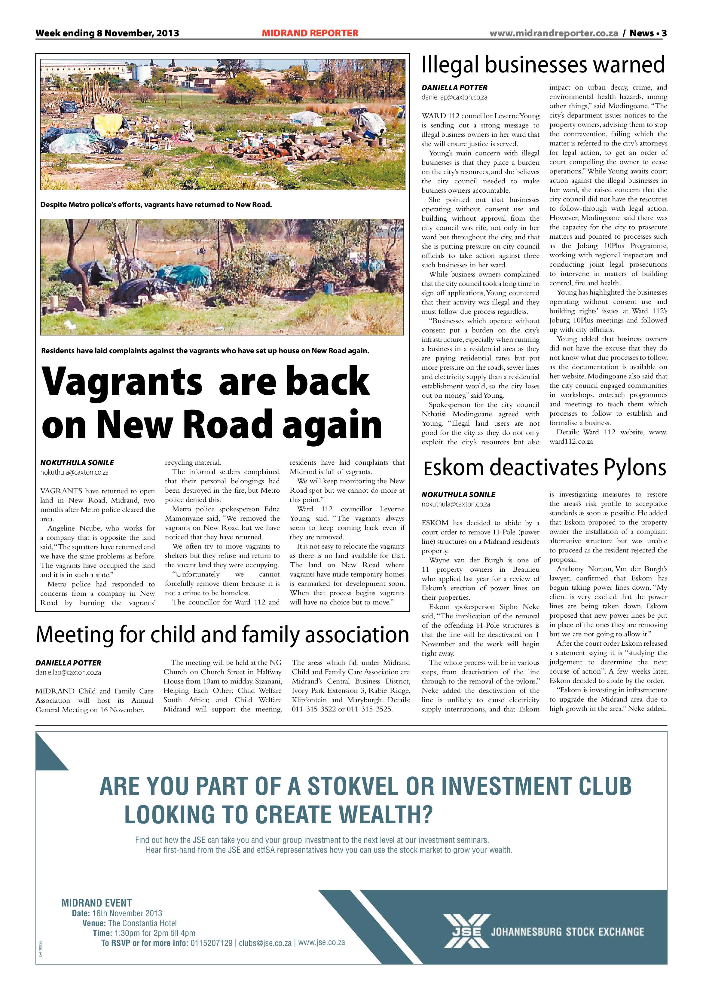 Midrand Reporter 08 November 2013 page 3