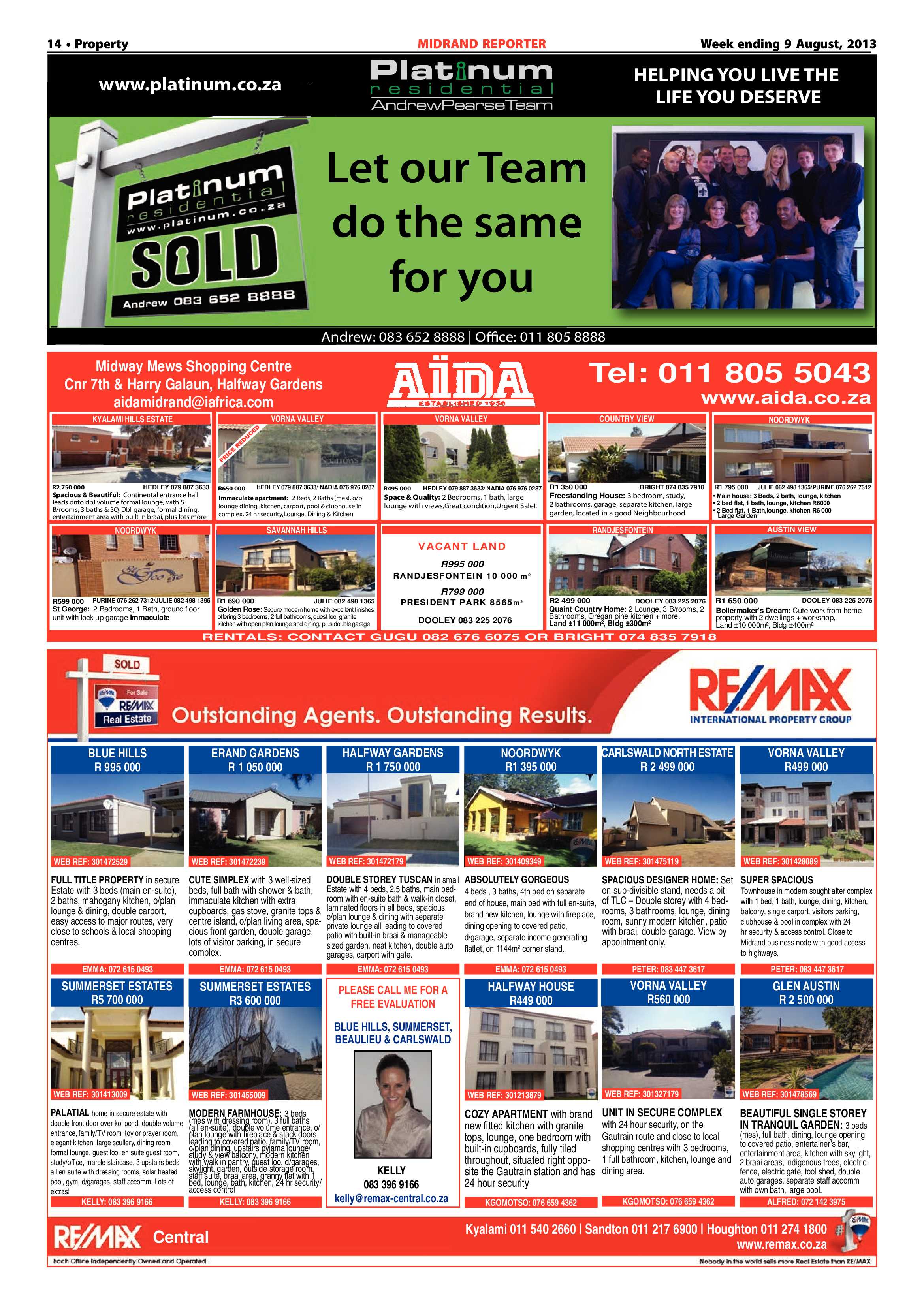 Midrand Reporter 09 August 2013 page 14