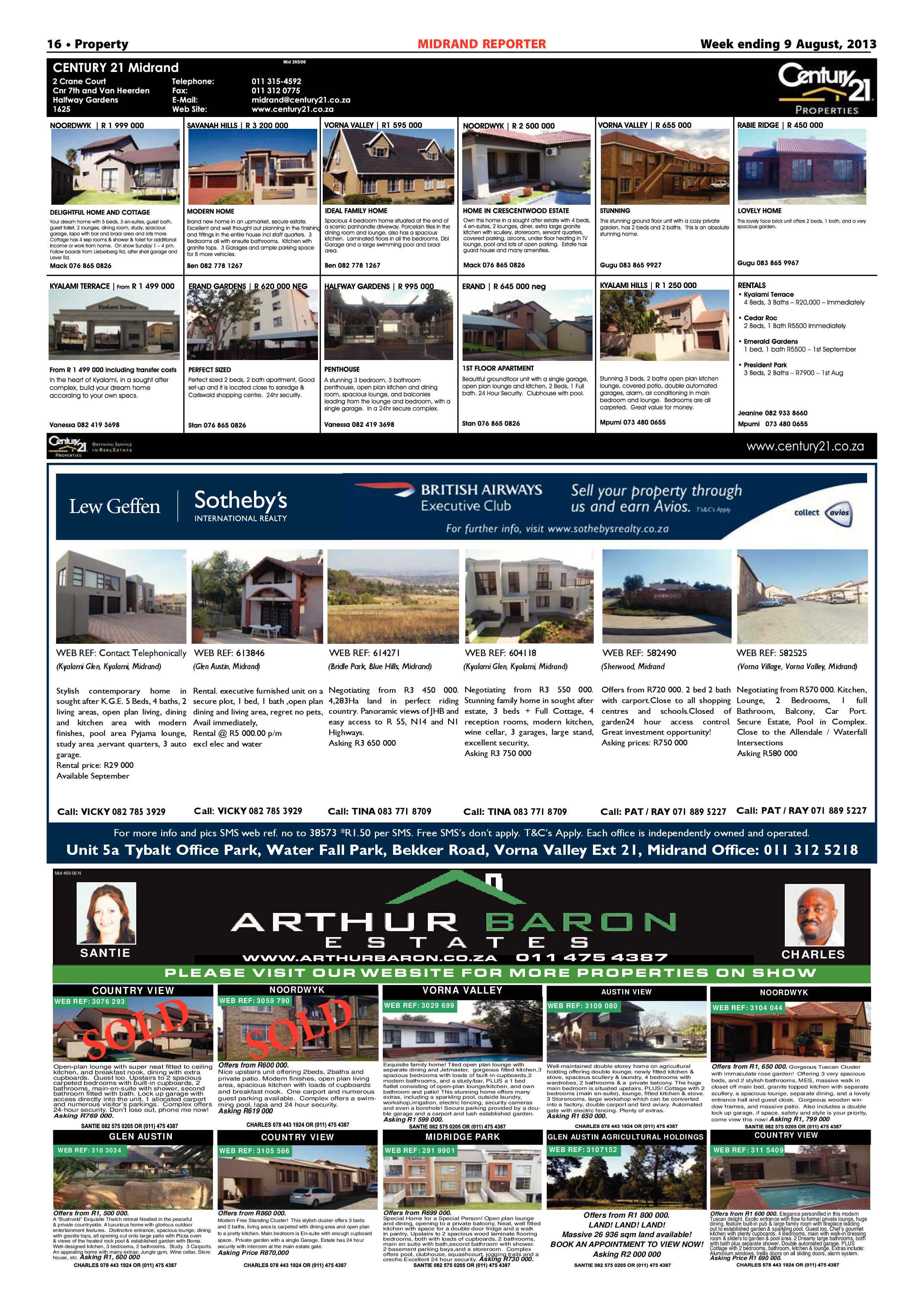 Midrand Reporter 09 August 2013 page 16