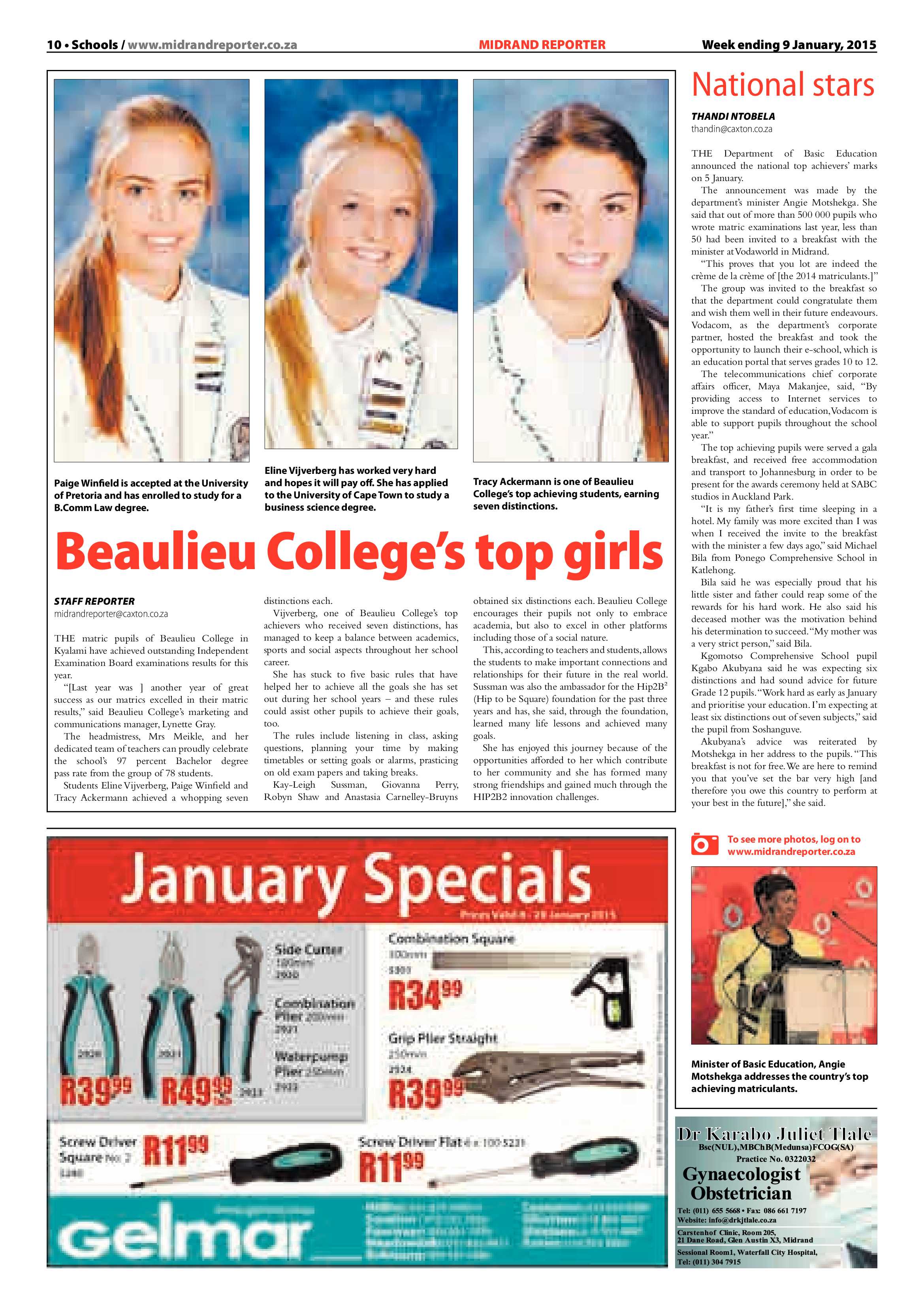Midrand Reporter 09 January 2015 page 15