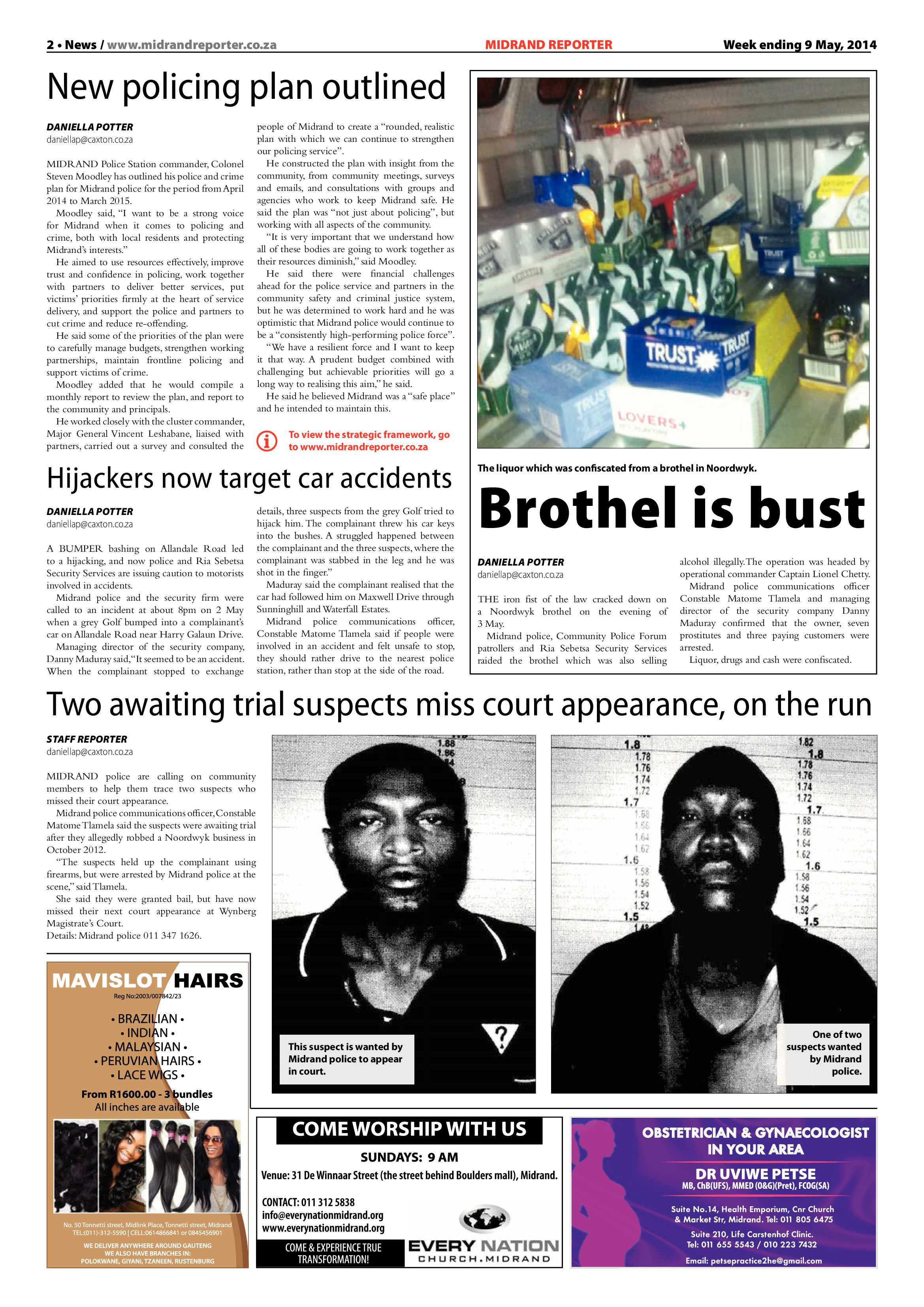 Midrand Reporter 09 May 2014 page 2