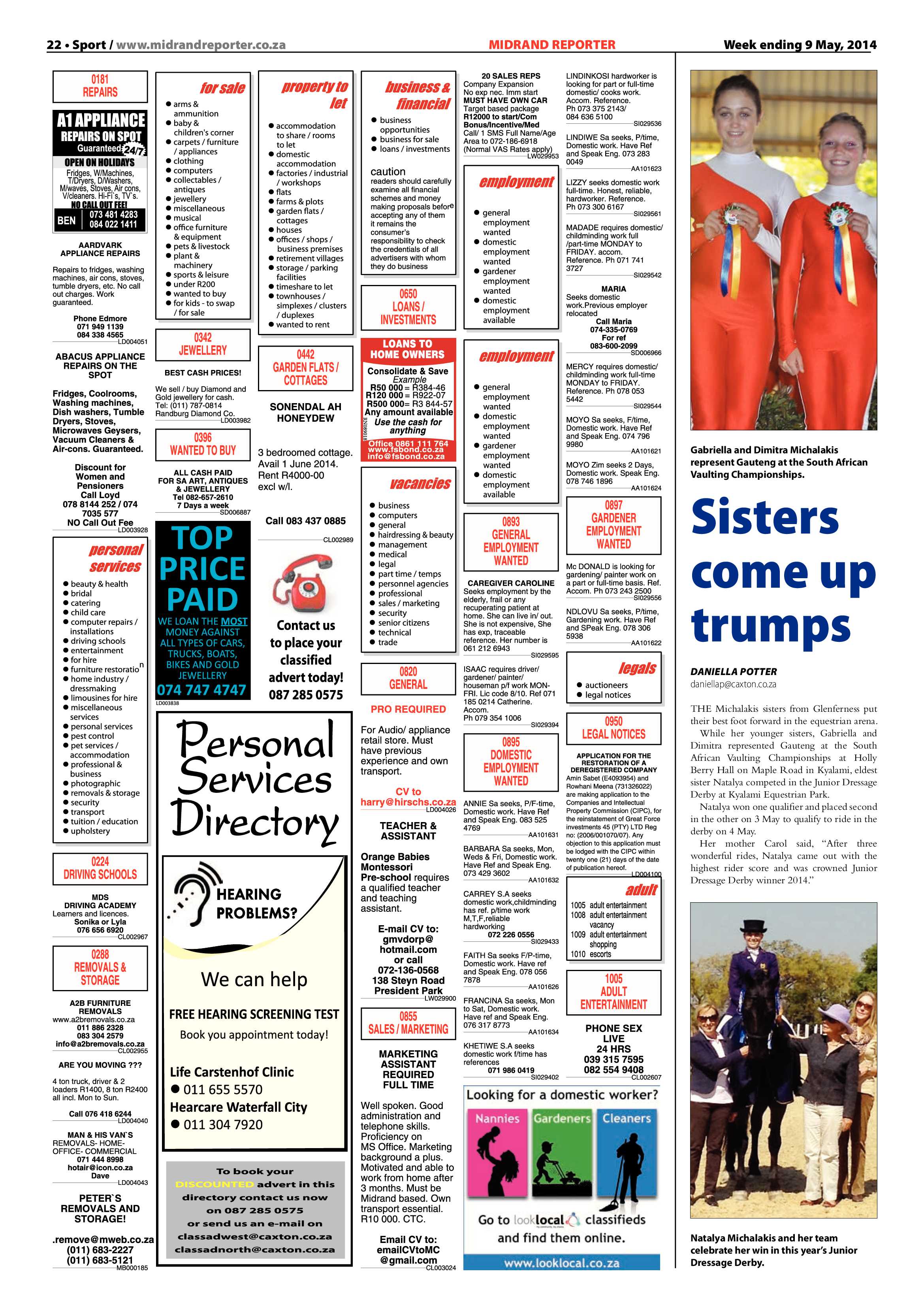 Midrand Reporter 09 May 2014 page 22