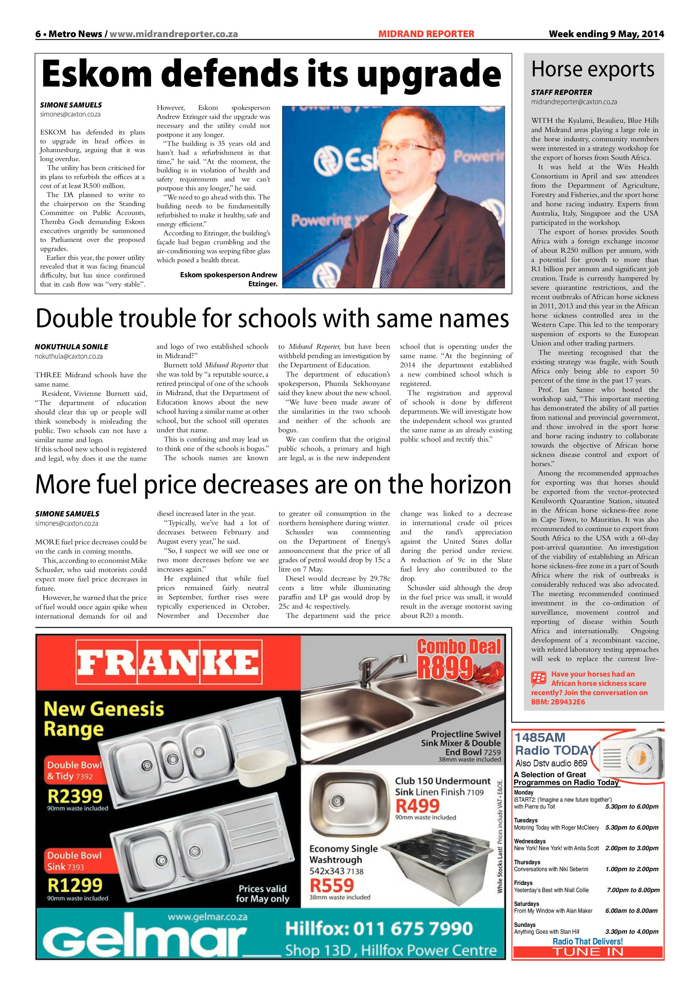 Midrand Reporter 09 May 2014 page 6