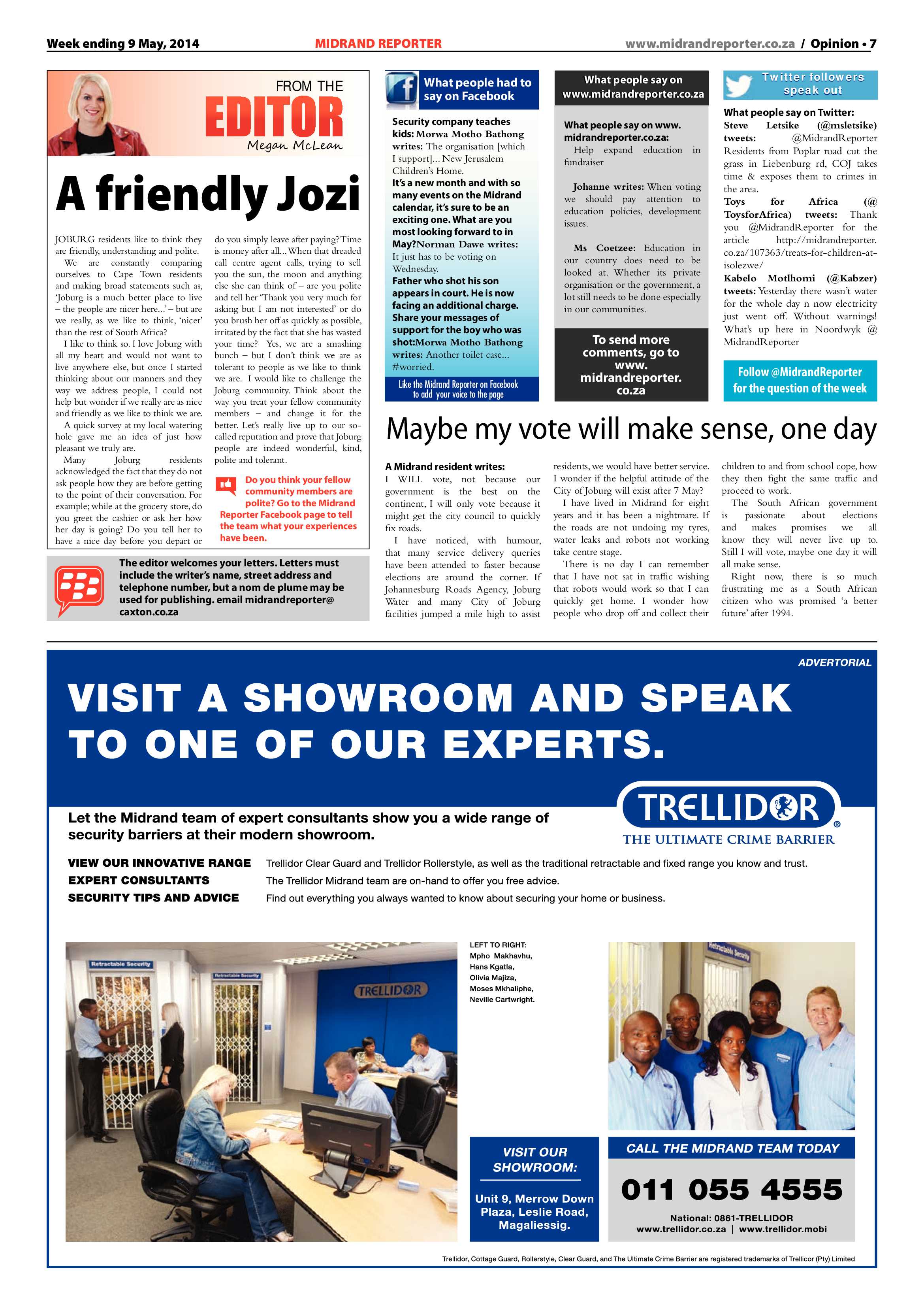 Midrand Reporter 09 May 2014 page 7