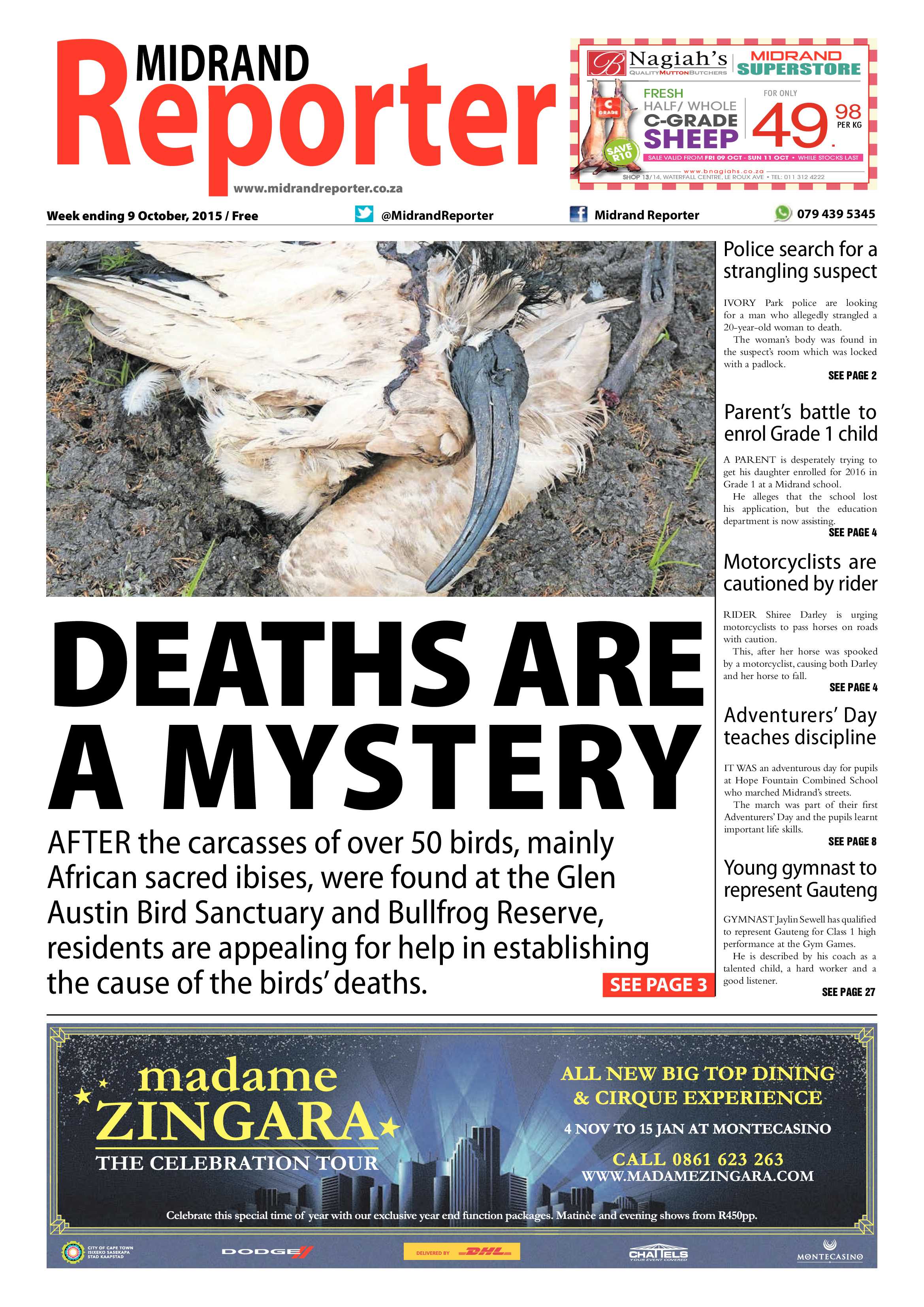 Midrand Reporter 09 October 2015 page 1