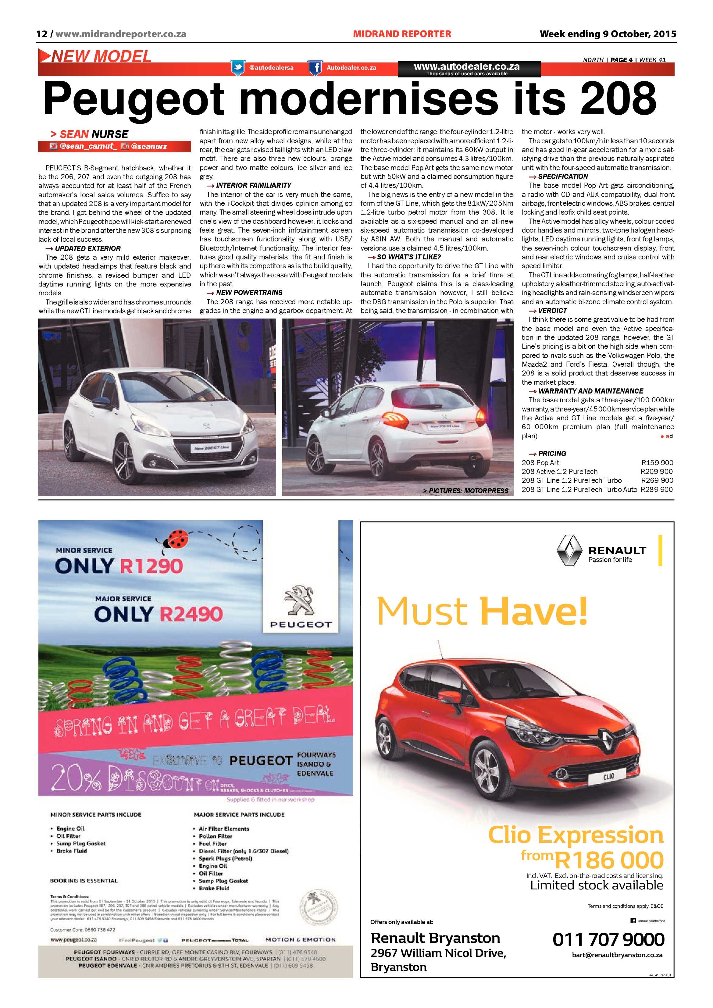 Midrand Reporter 09 October 2015 page 12