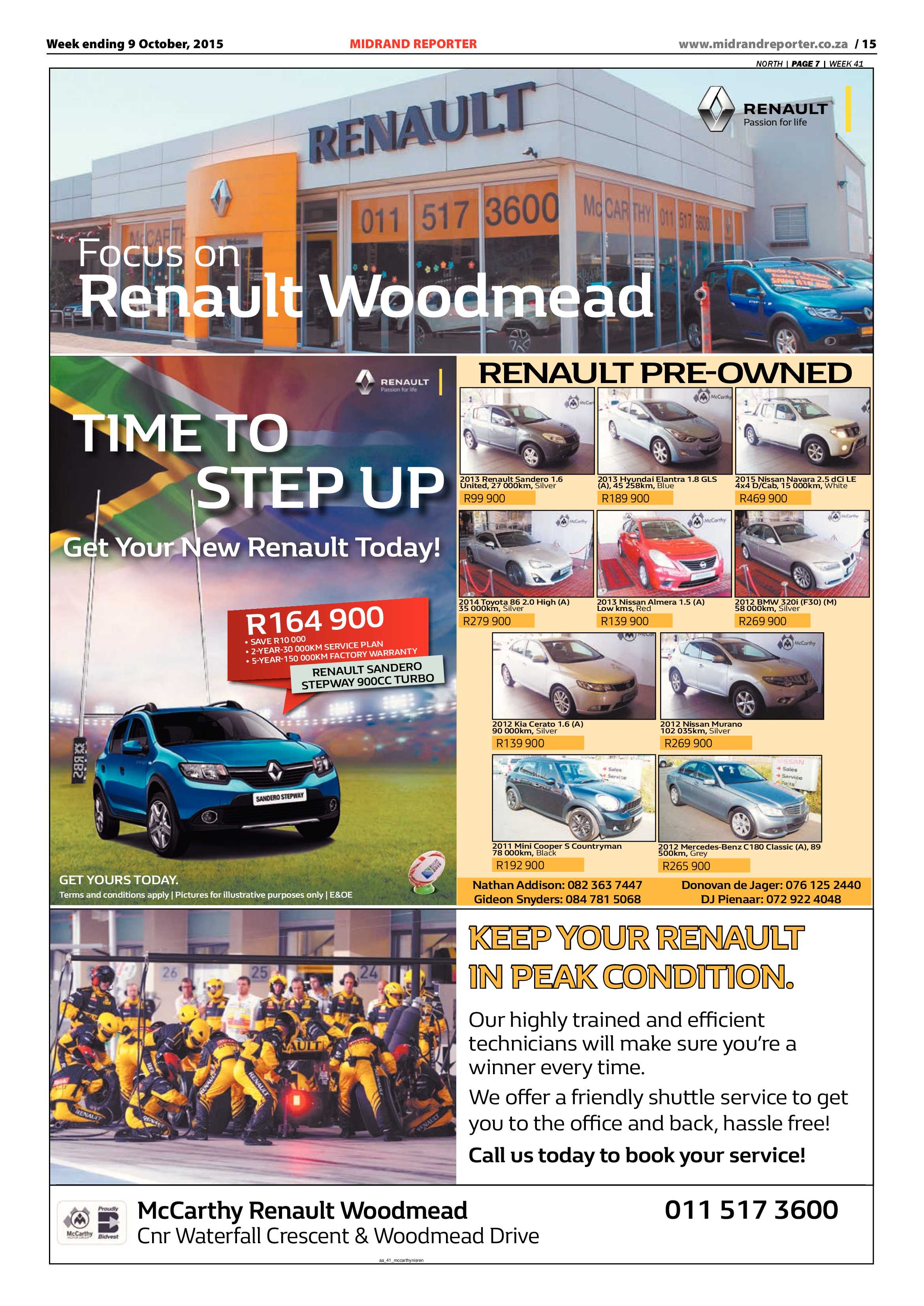 Midrand Reporter 09 October 2015 page 15