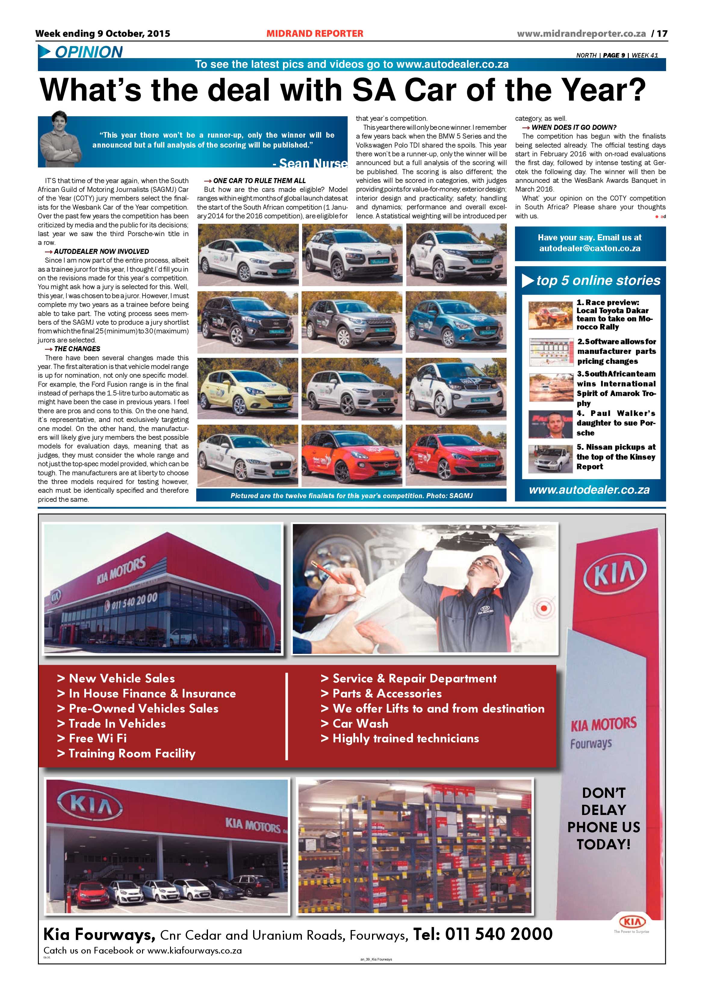 Midrand Reporter 09 October 2015 page 17