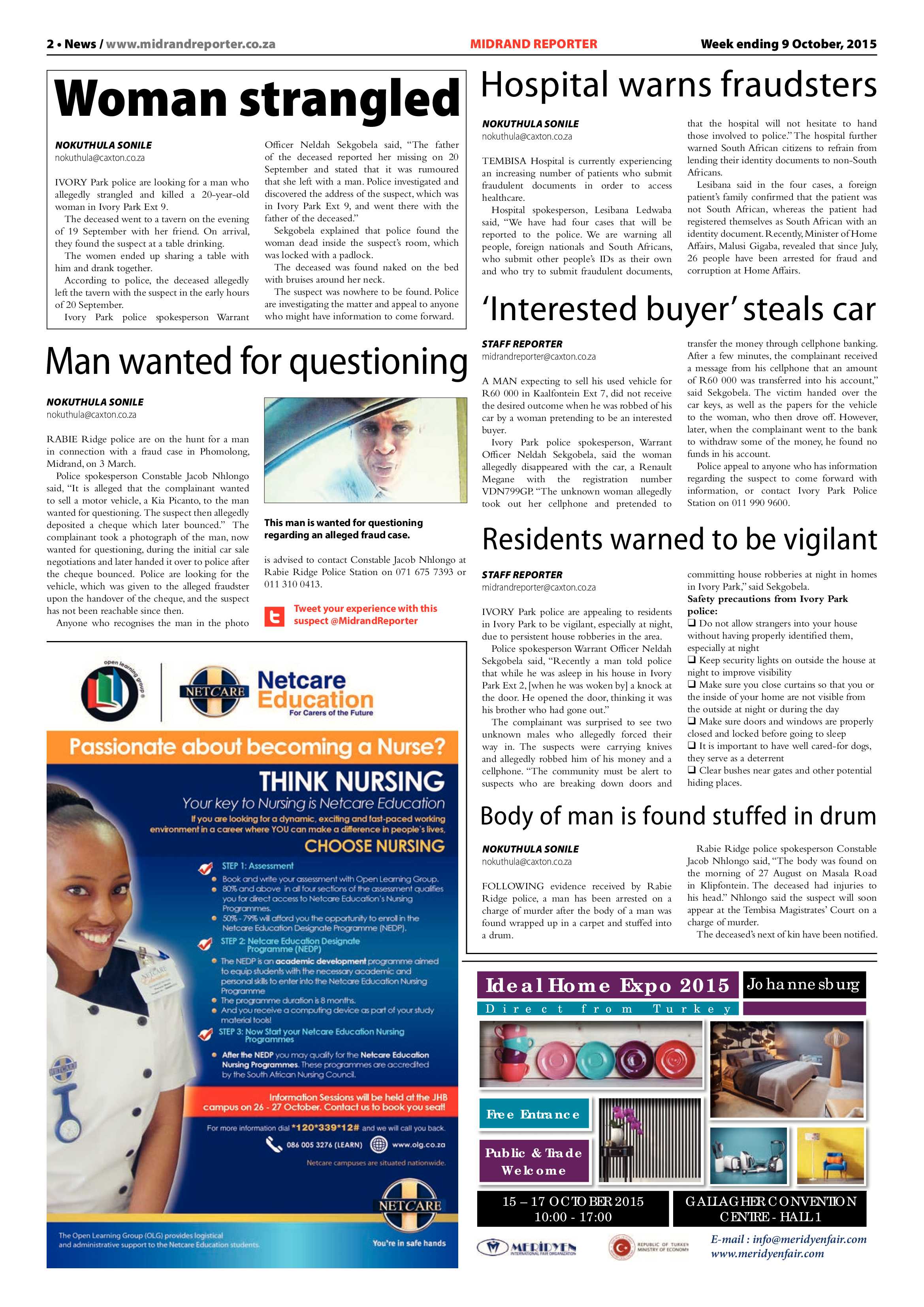 Midrand Reporter 09 October 2015 page 2