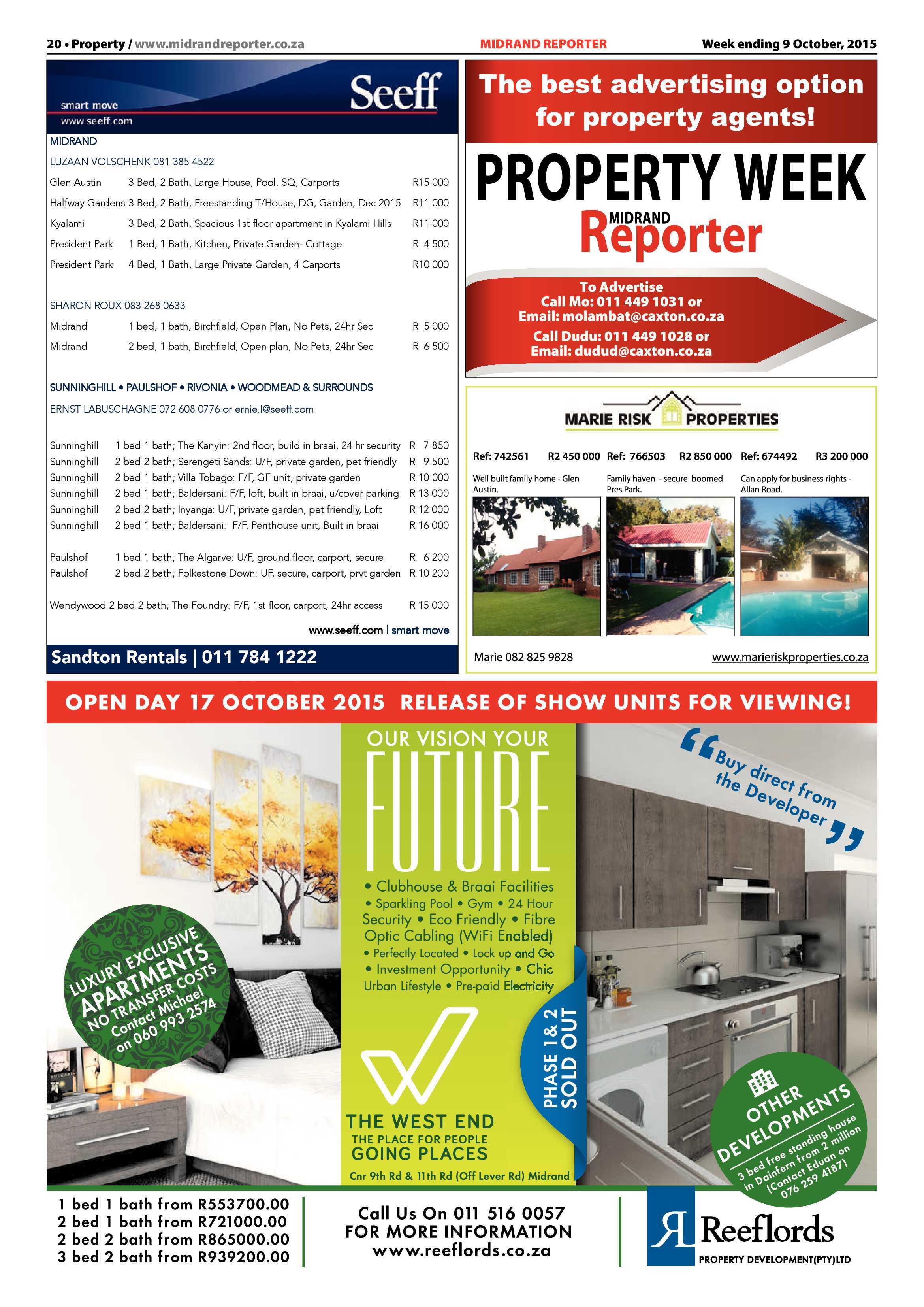 Midrand Reporter 09 October 2015 page 20