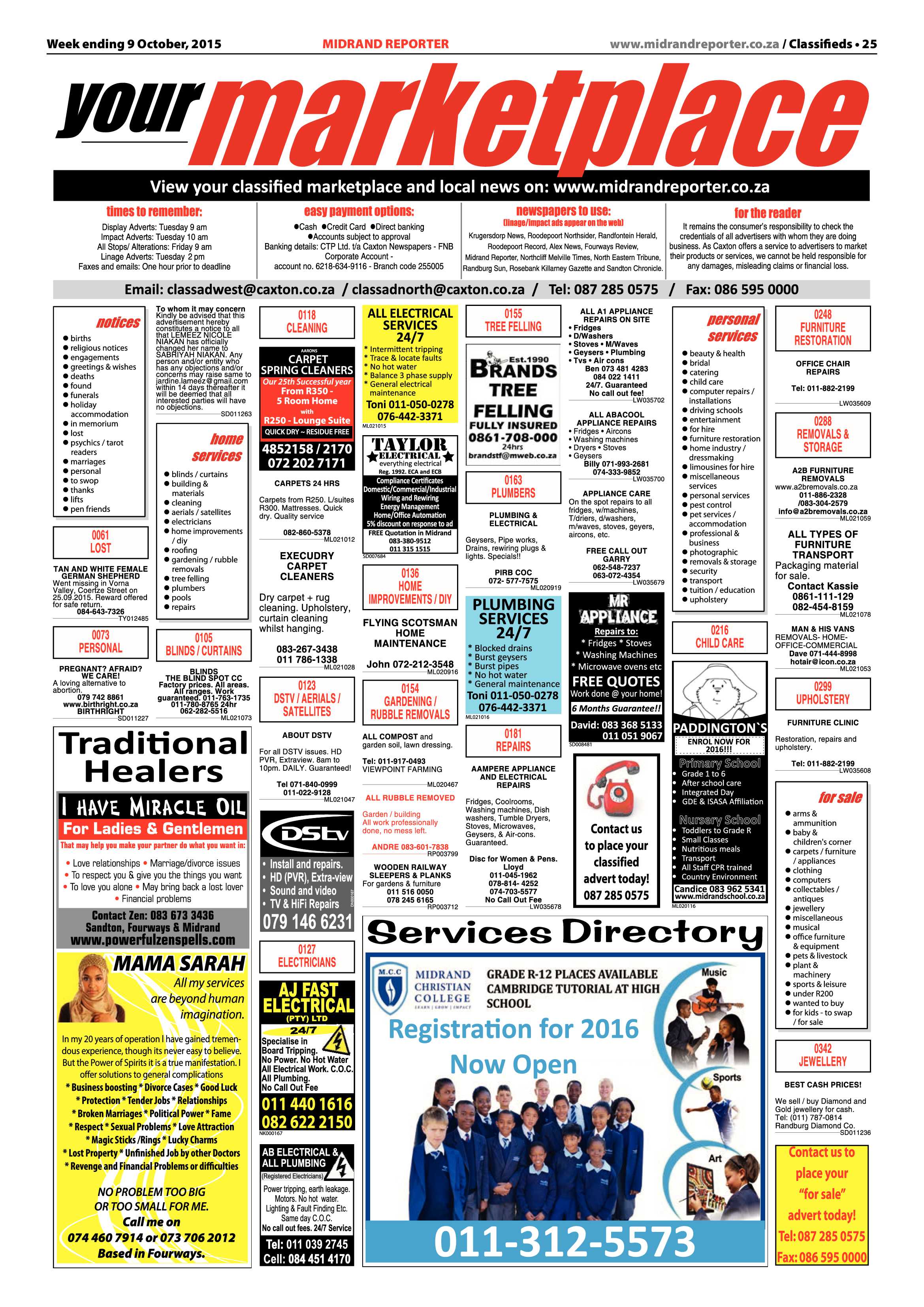 Midrand Reporter 09 October 2015 page 25
