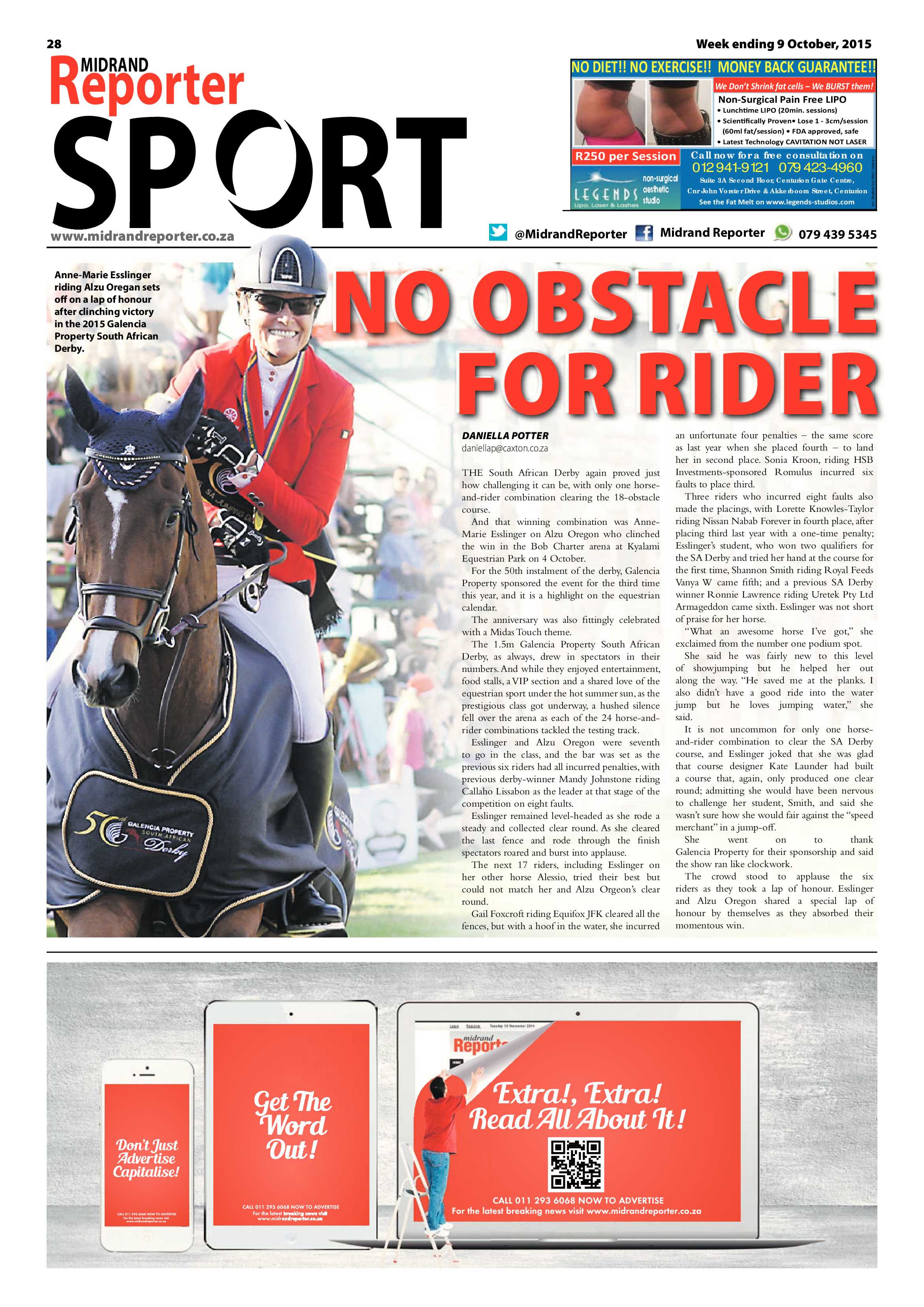 Midrand Reporter 09 October 2015 page 28