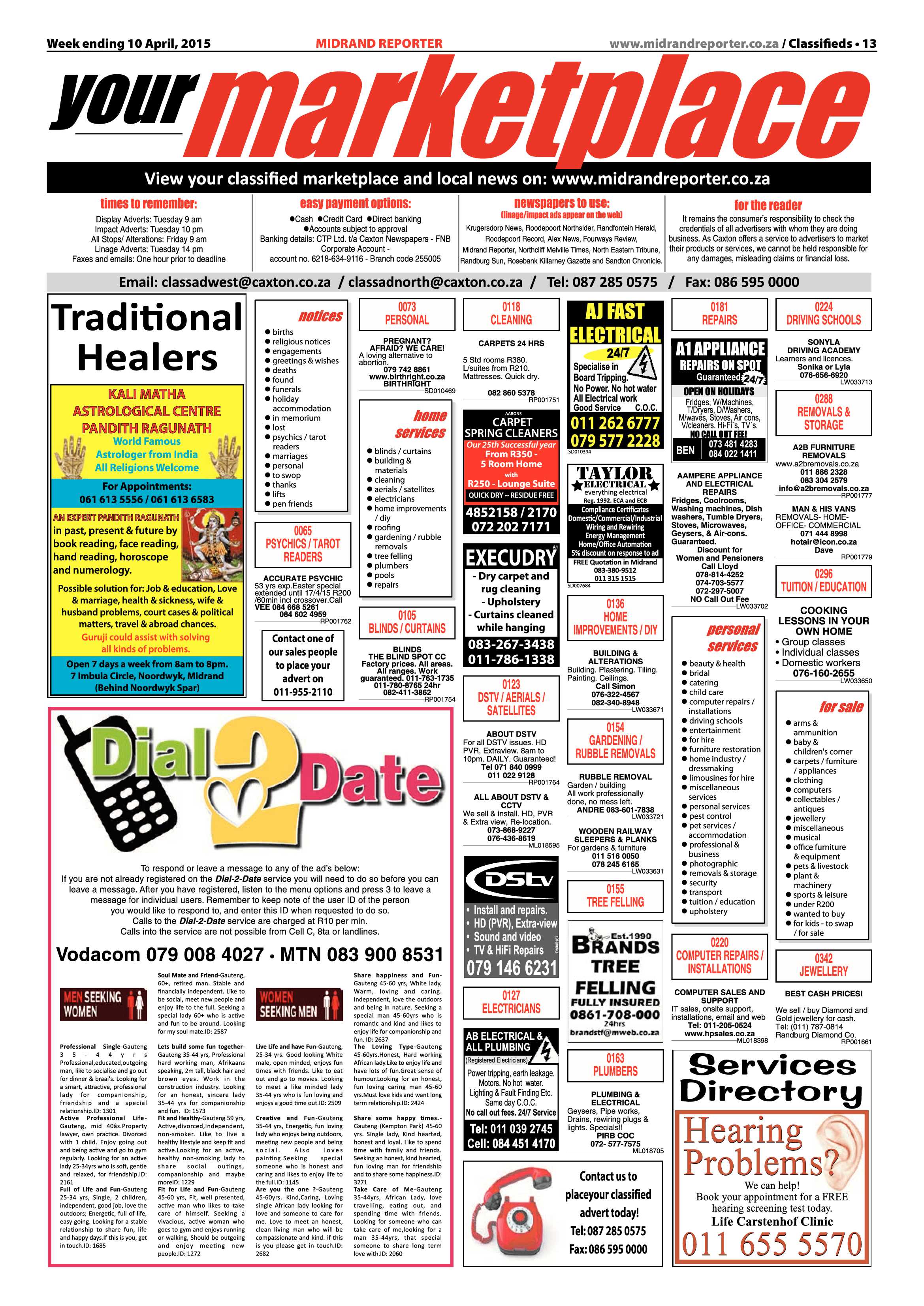MIdrand Reporter 10 April 2015 page 13