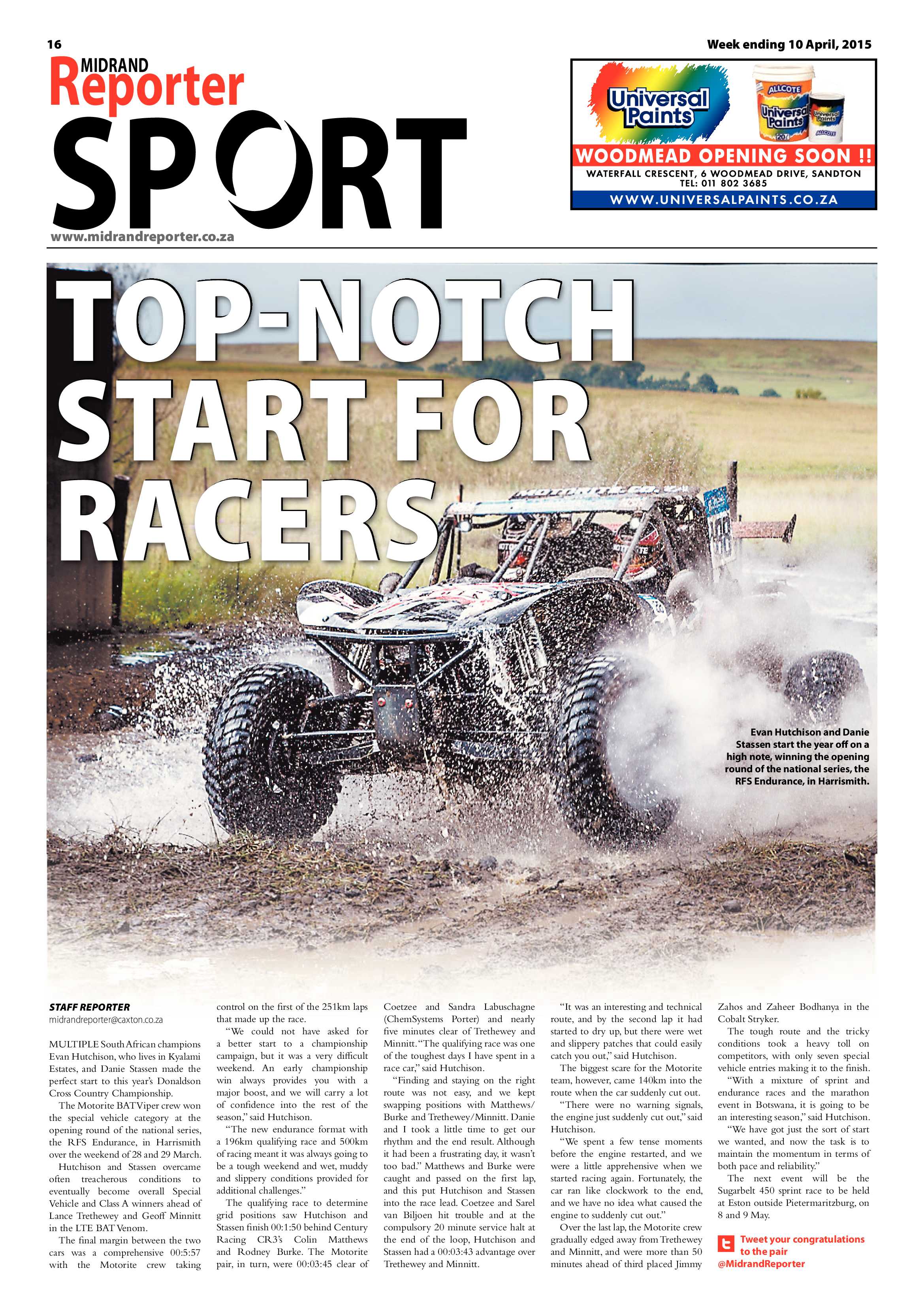 MIdrand Reporter 10 April 2015 page 16