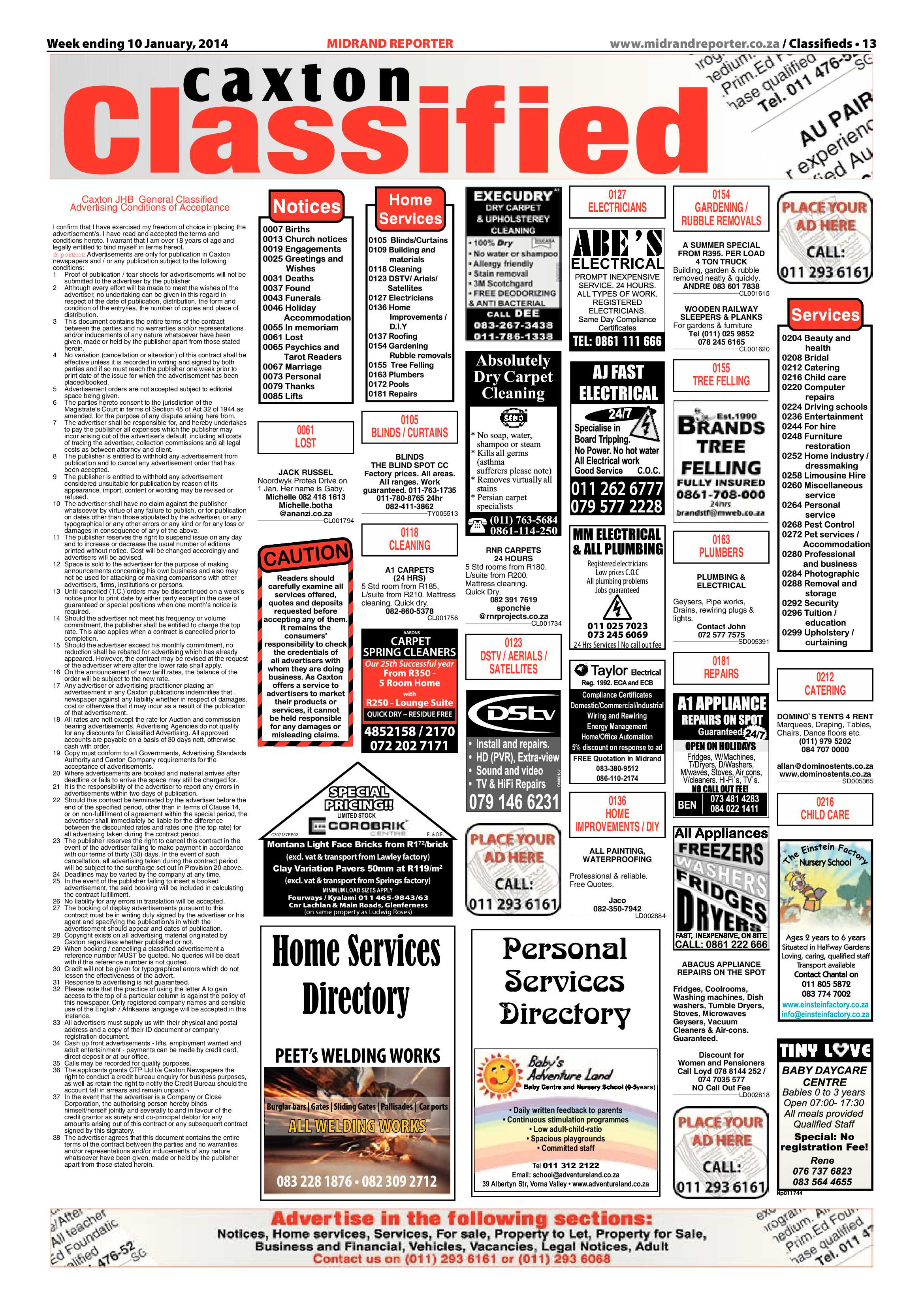 Midrand Reporter 10 January 2014 page 13