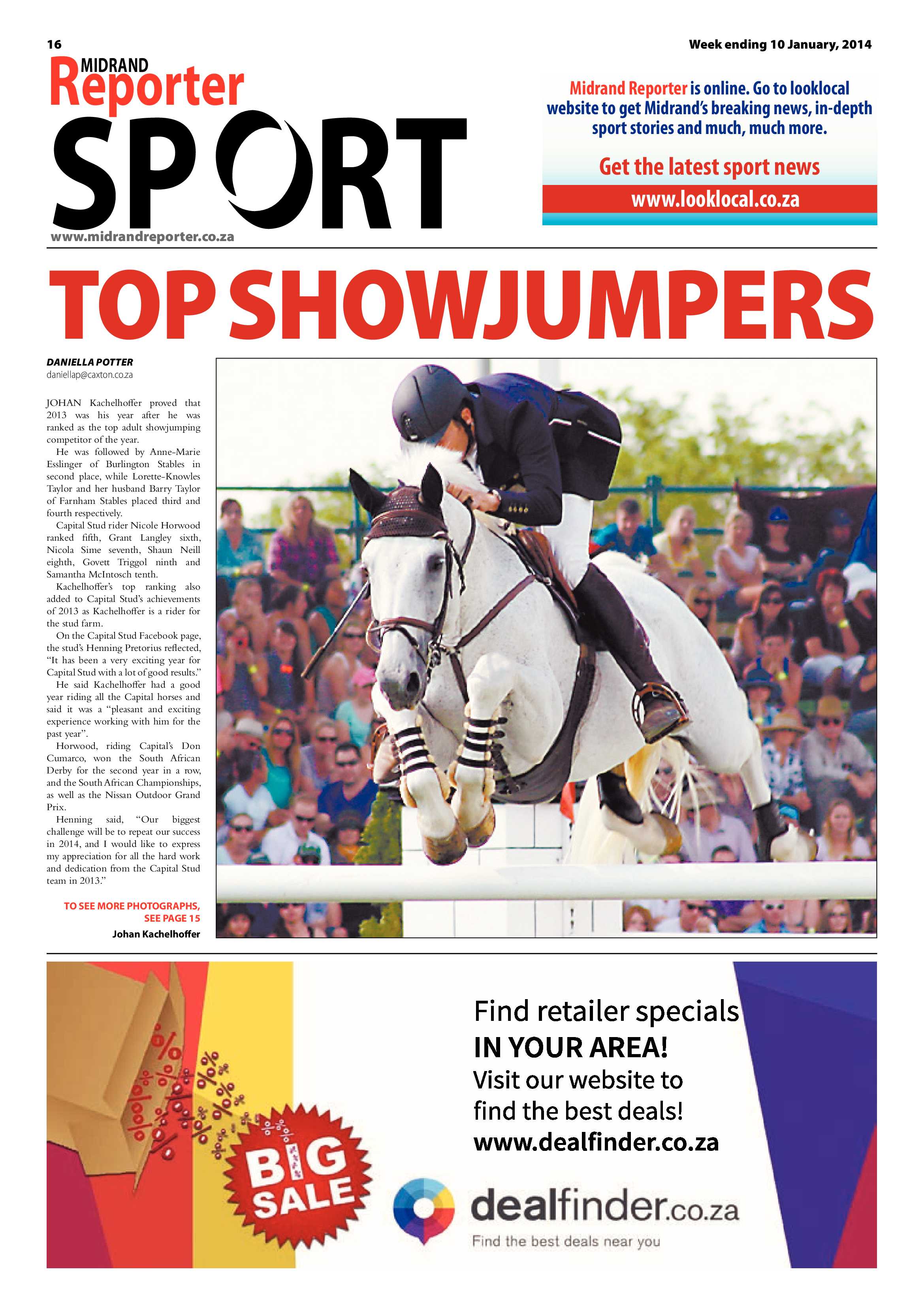 Midrand Reporter 10 January 2014 page 16