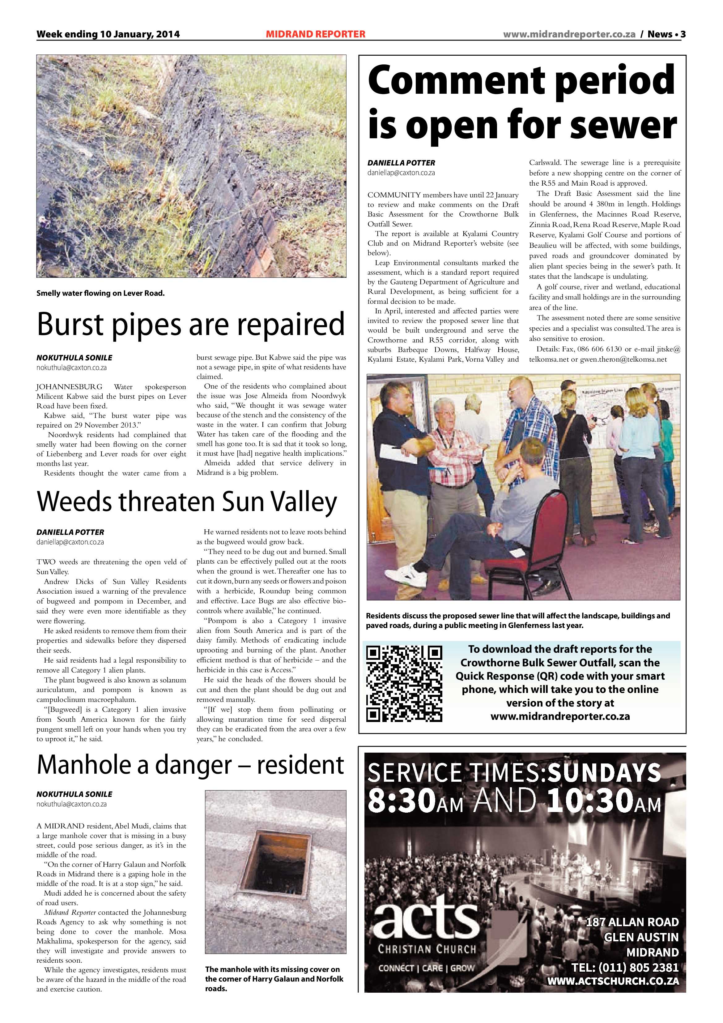 Midrand Reporter 10 January 2014 page 3