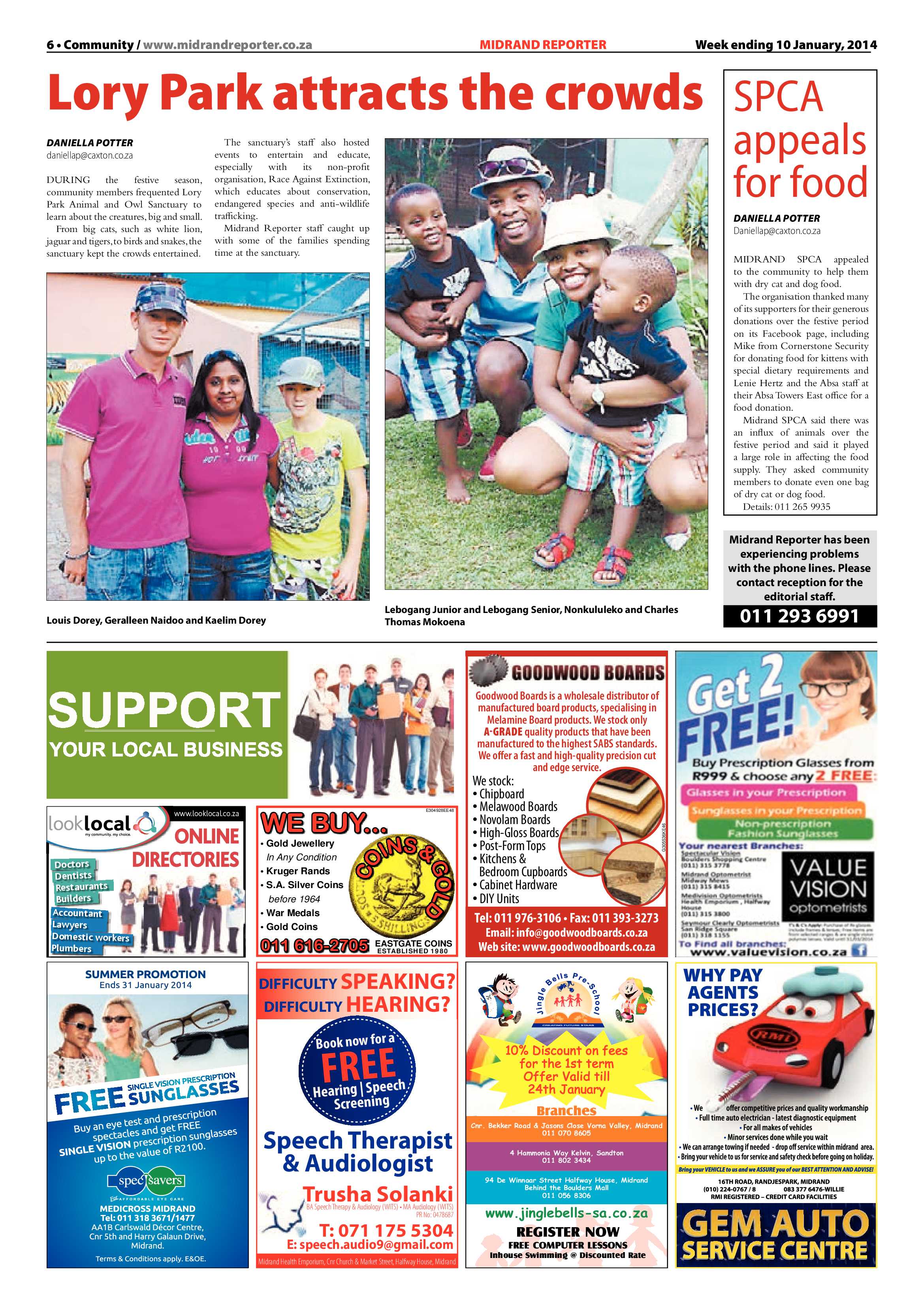 Midrand Reporter 10 January 2014 page 6