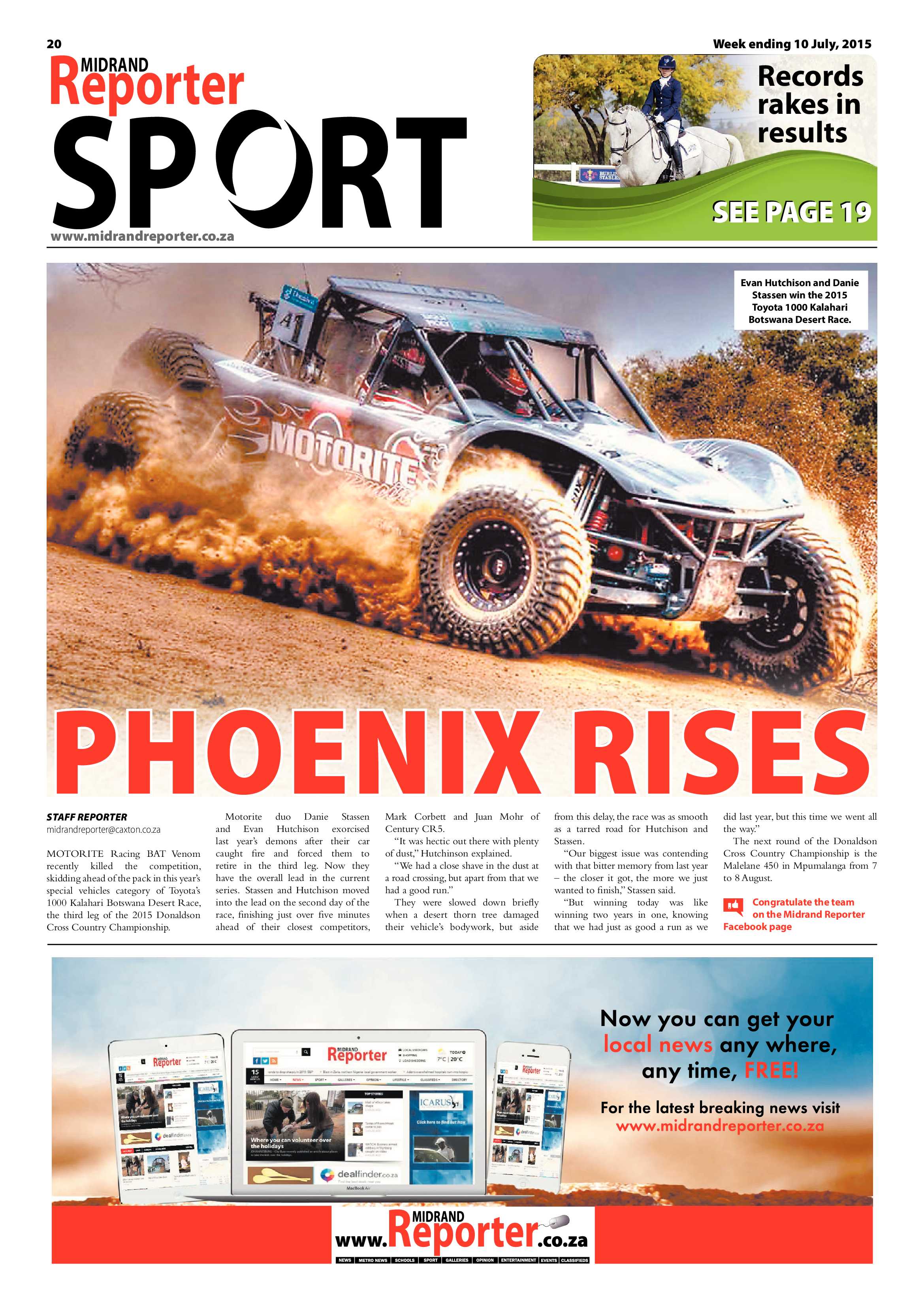Midrand Reporter 10 July 2015 page 20