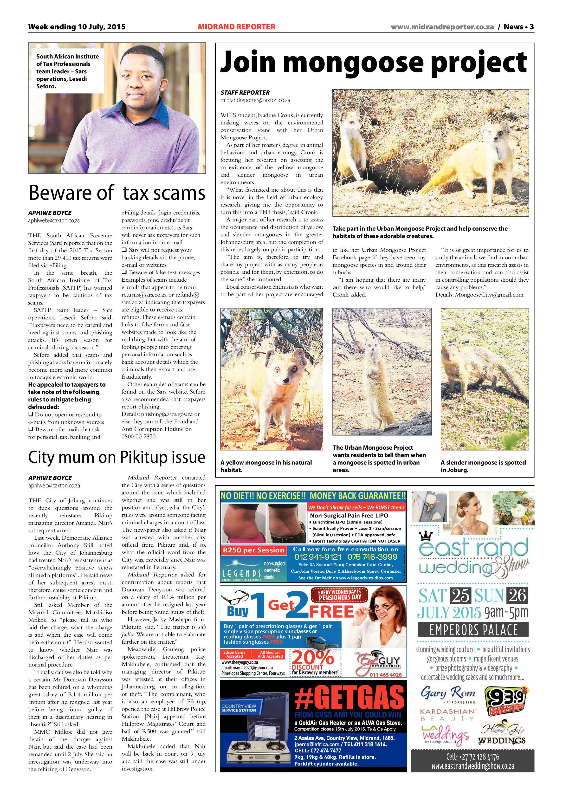 Midrand Reporter 10 July 2015 page 3