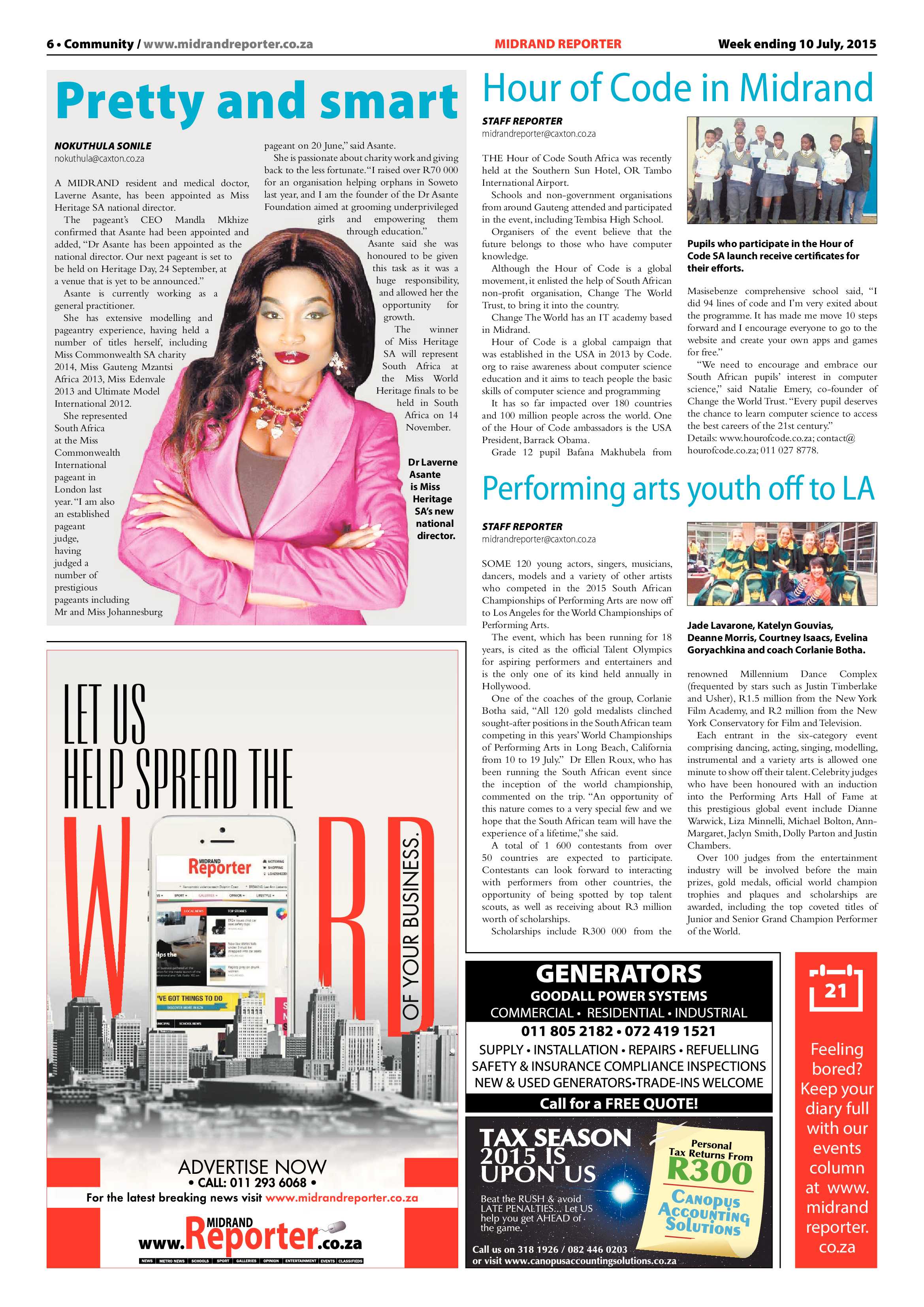Midrand Reporter 10 July 2015 page 6