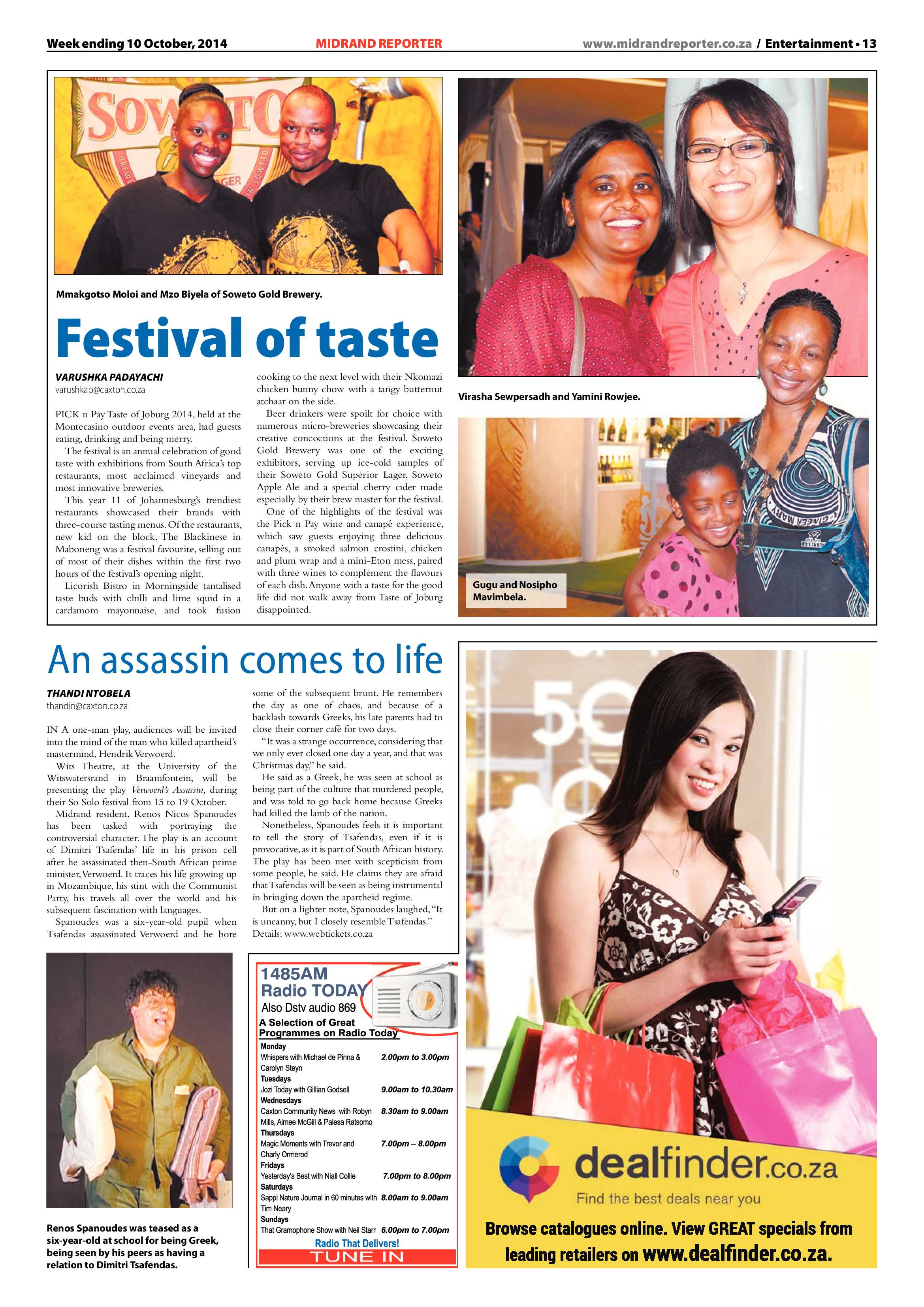 Midrand Reporter 10 October 2014 page 13