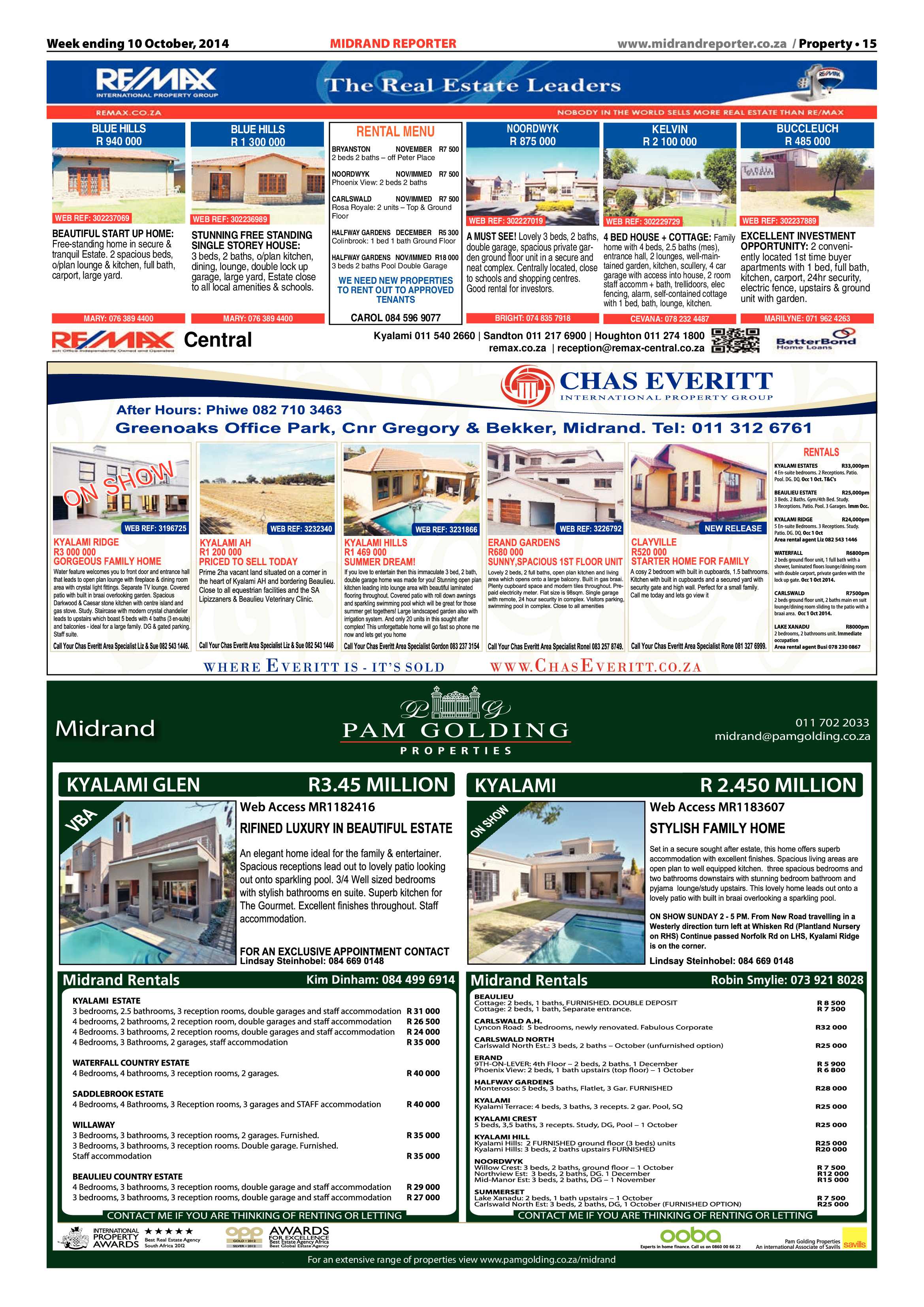 Midrand Reporter 10 October 2014 page 15