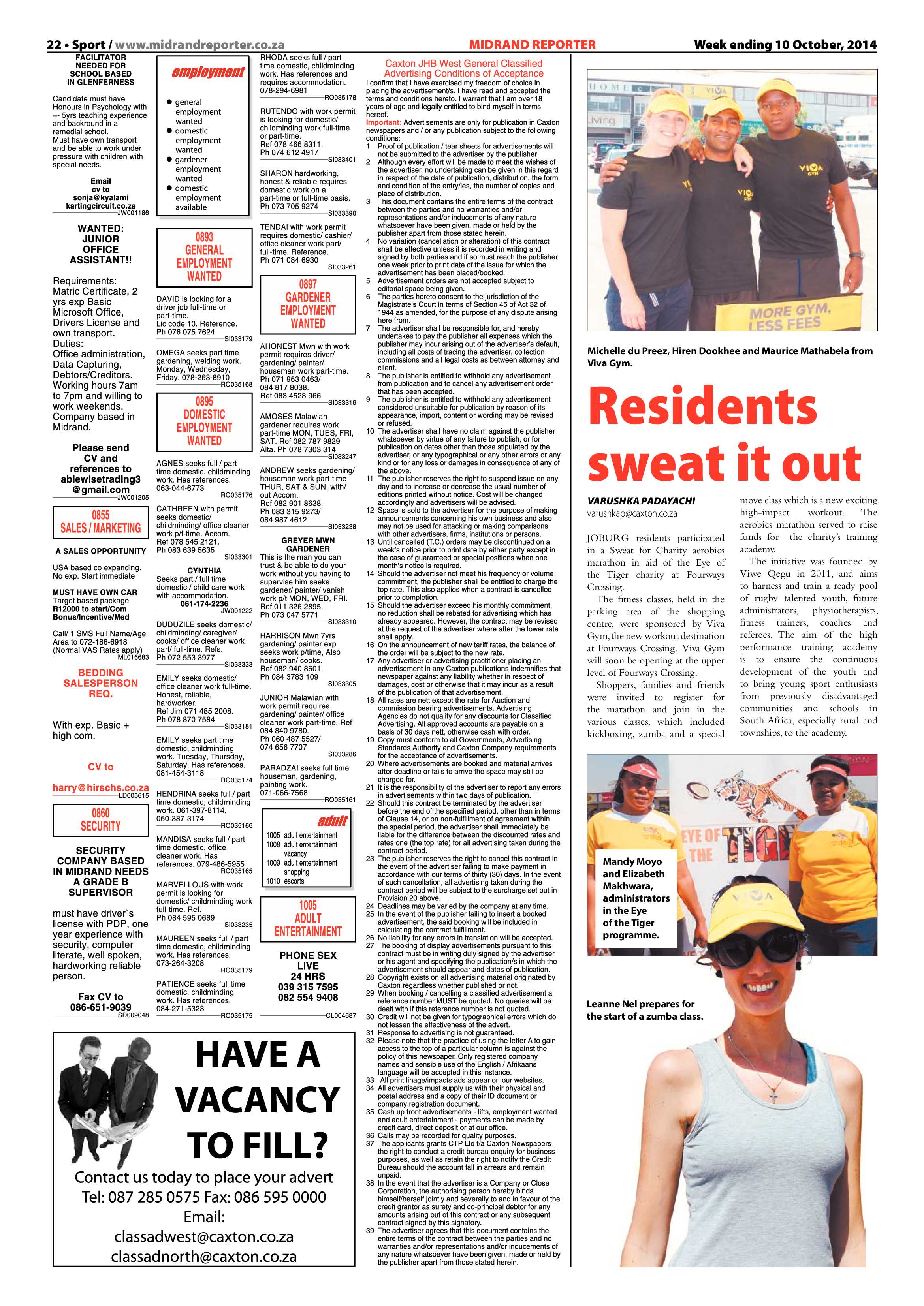Midrand Reporter 10 October 2014 page 22