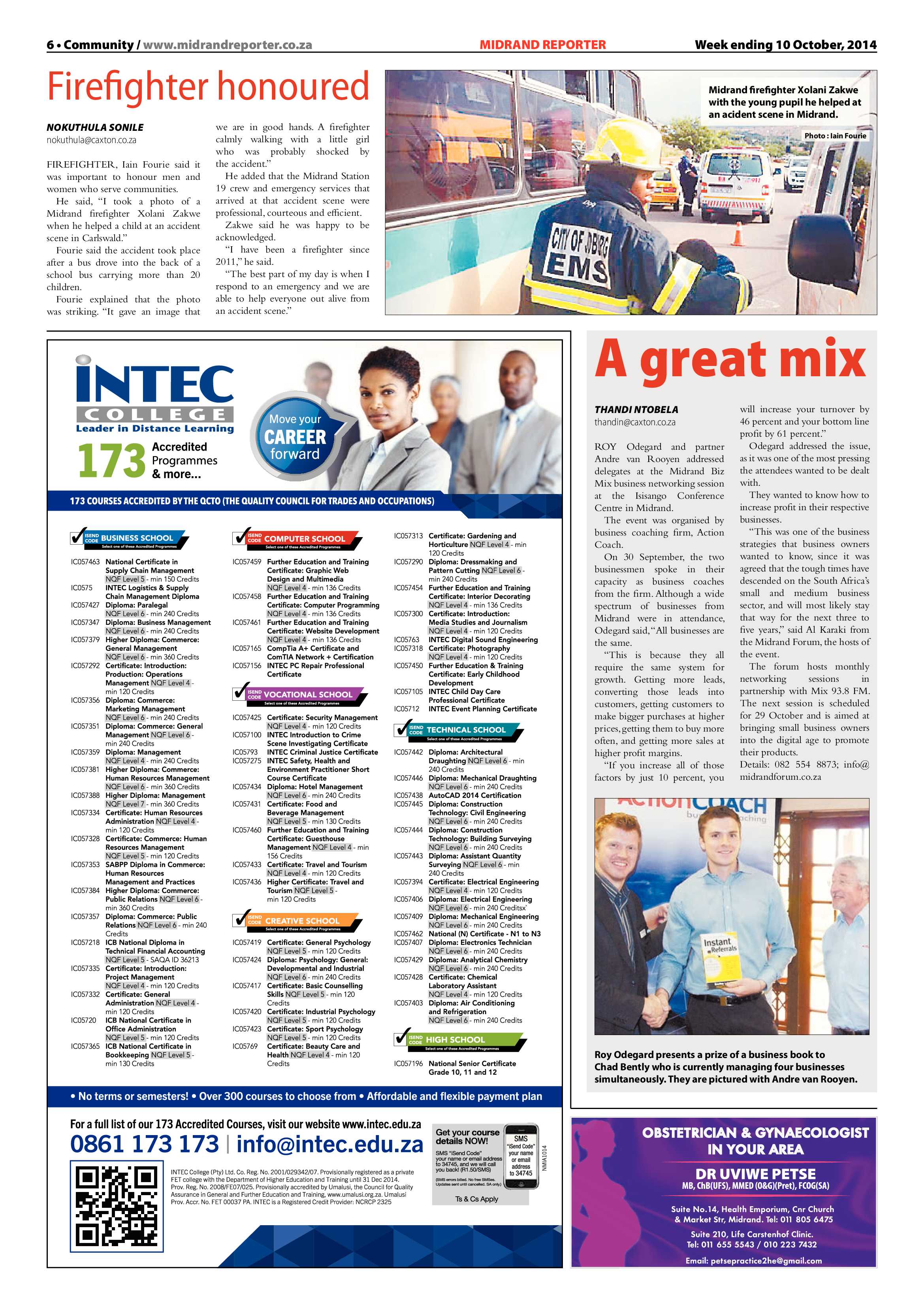 Midrand Reporter 10 October 2014 page 6