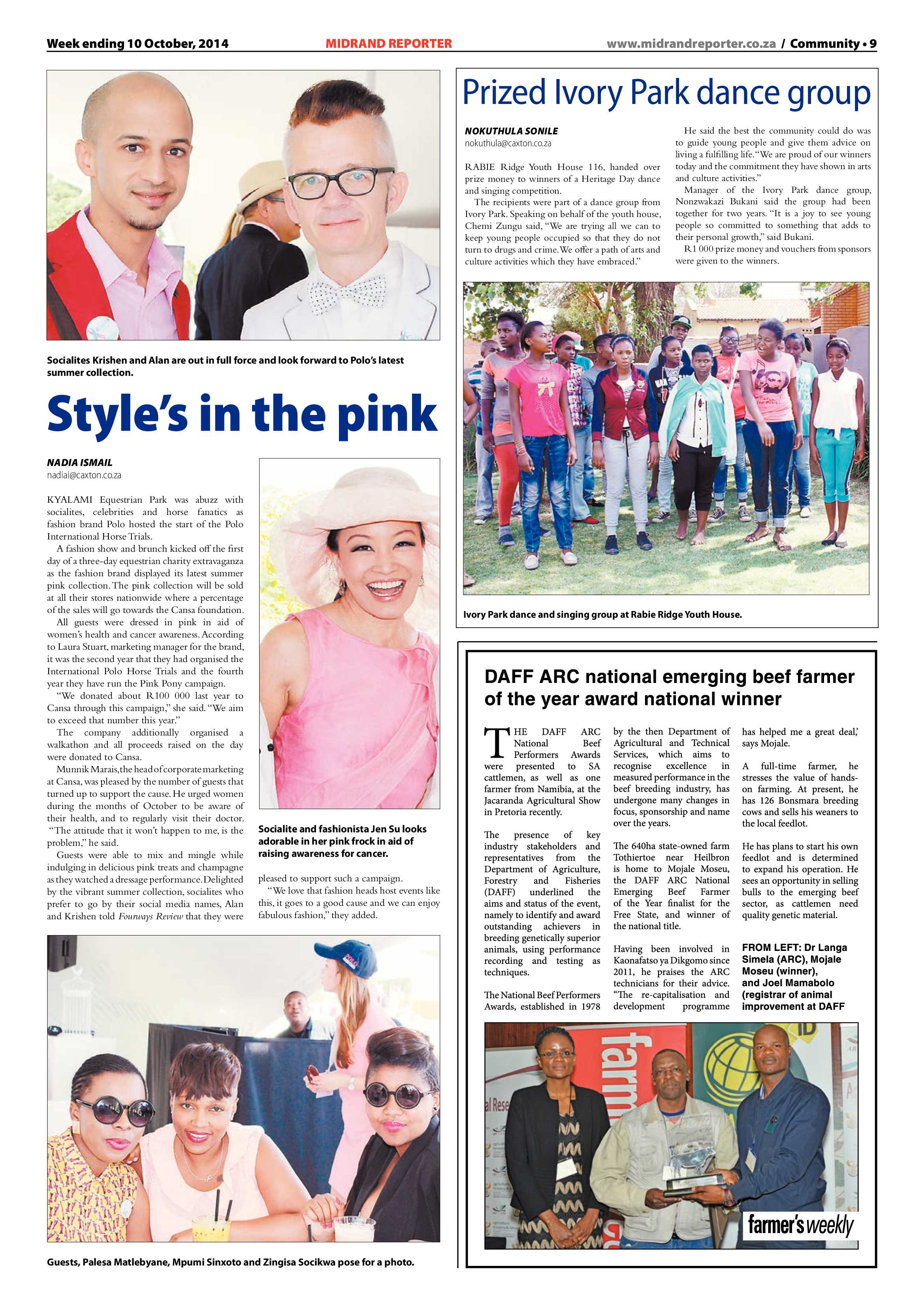 Midrand Reporter 10 October 2014 page 9