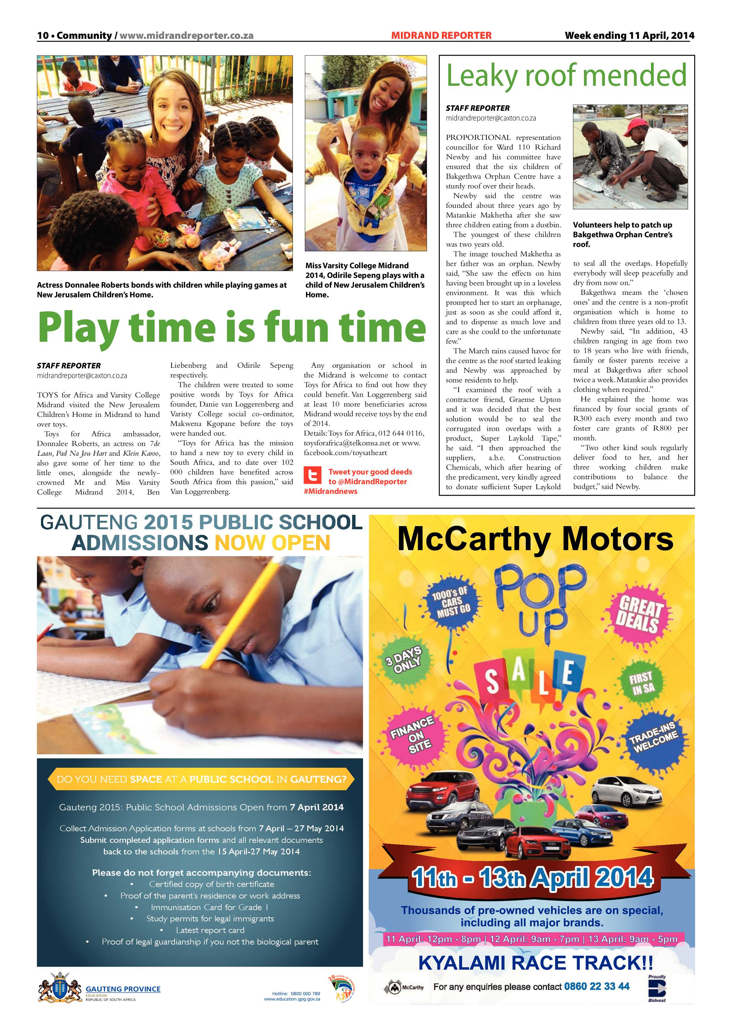 Midrand Reporter 11 April 2014 page 10