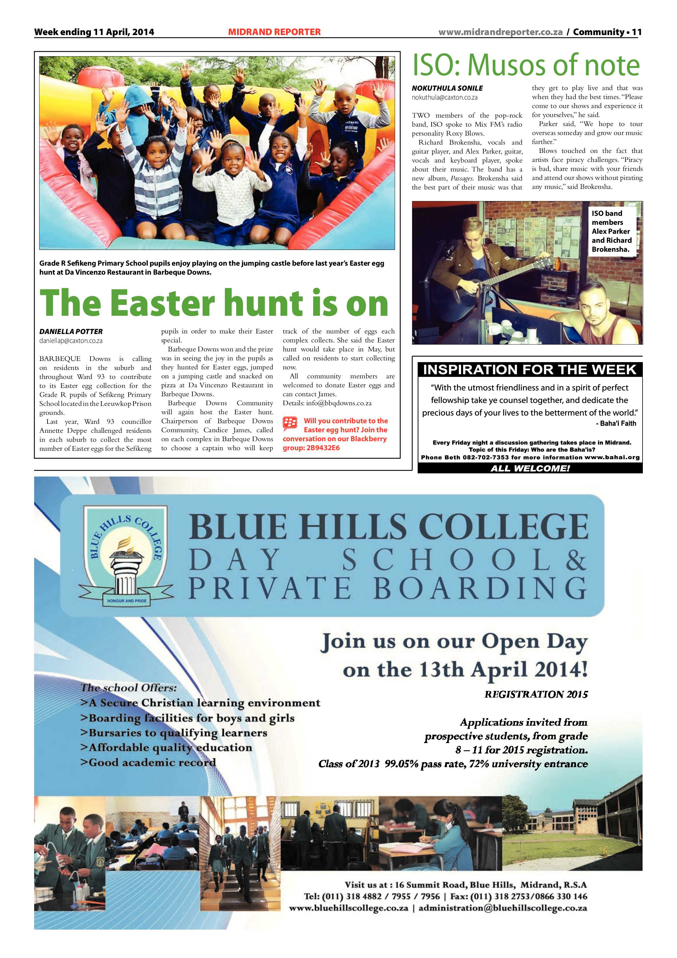 Midrand Reporter 11 April 2014 page 11