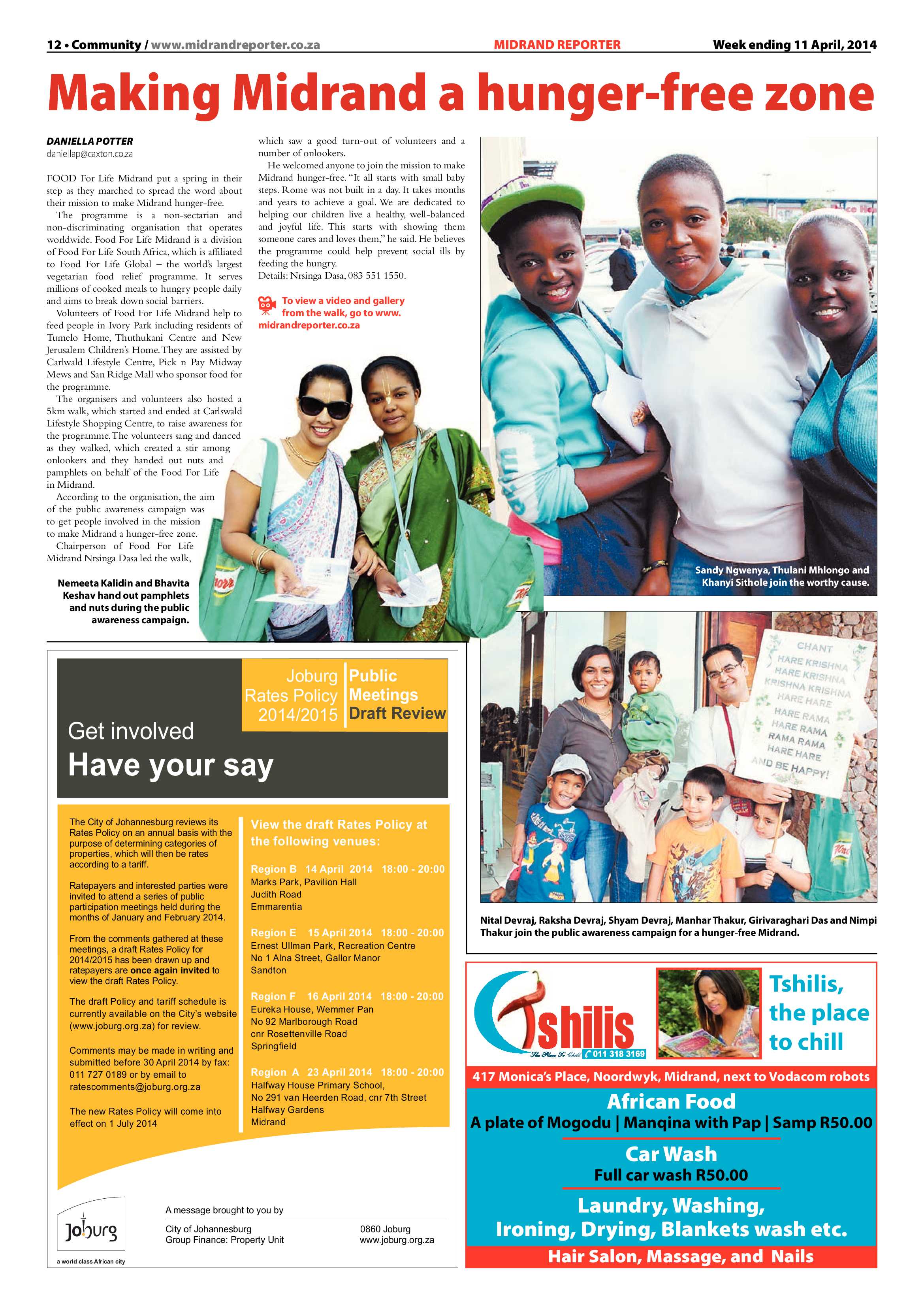 Midrand Reporter 11 April 2014 page 12